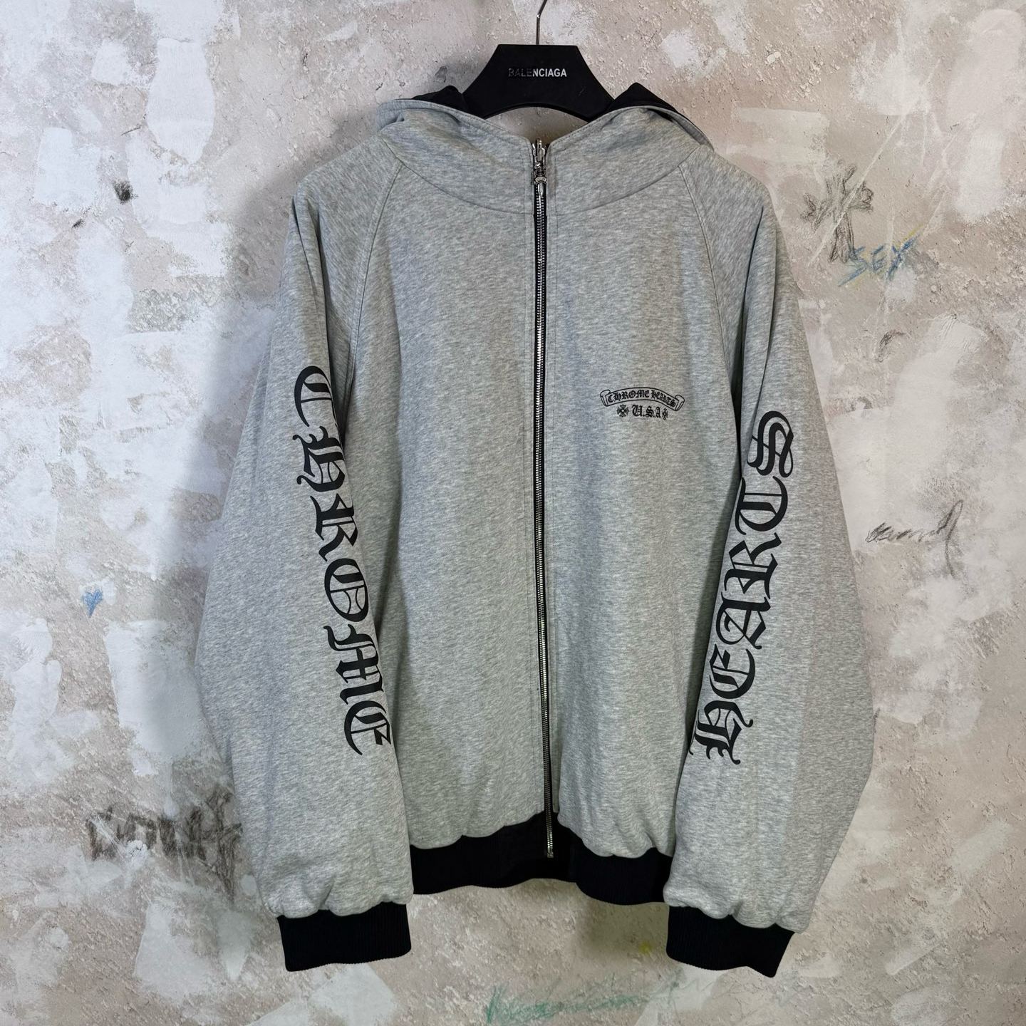 Chrome Hearts Reversible Zip-Up Hooded Jacket（CH20269168）