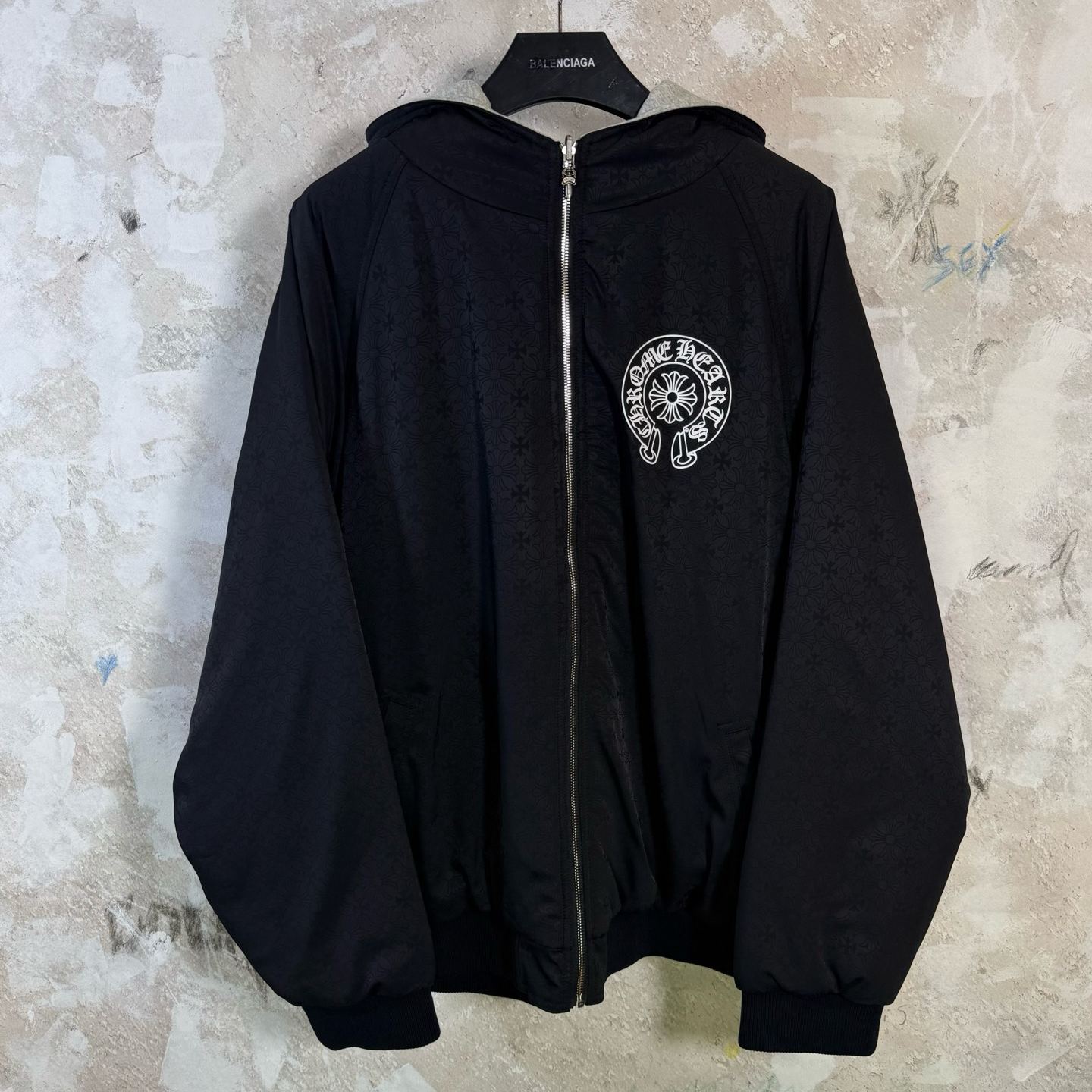 Chrome Hearts Reversible Zip-Up Hooded Jacket（CH20269168）