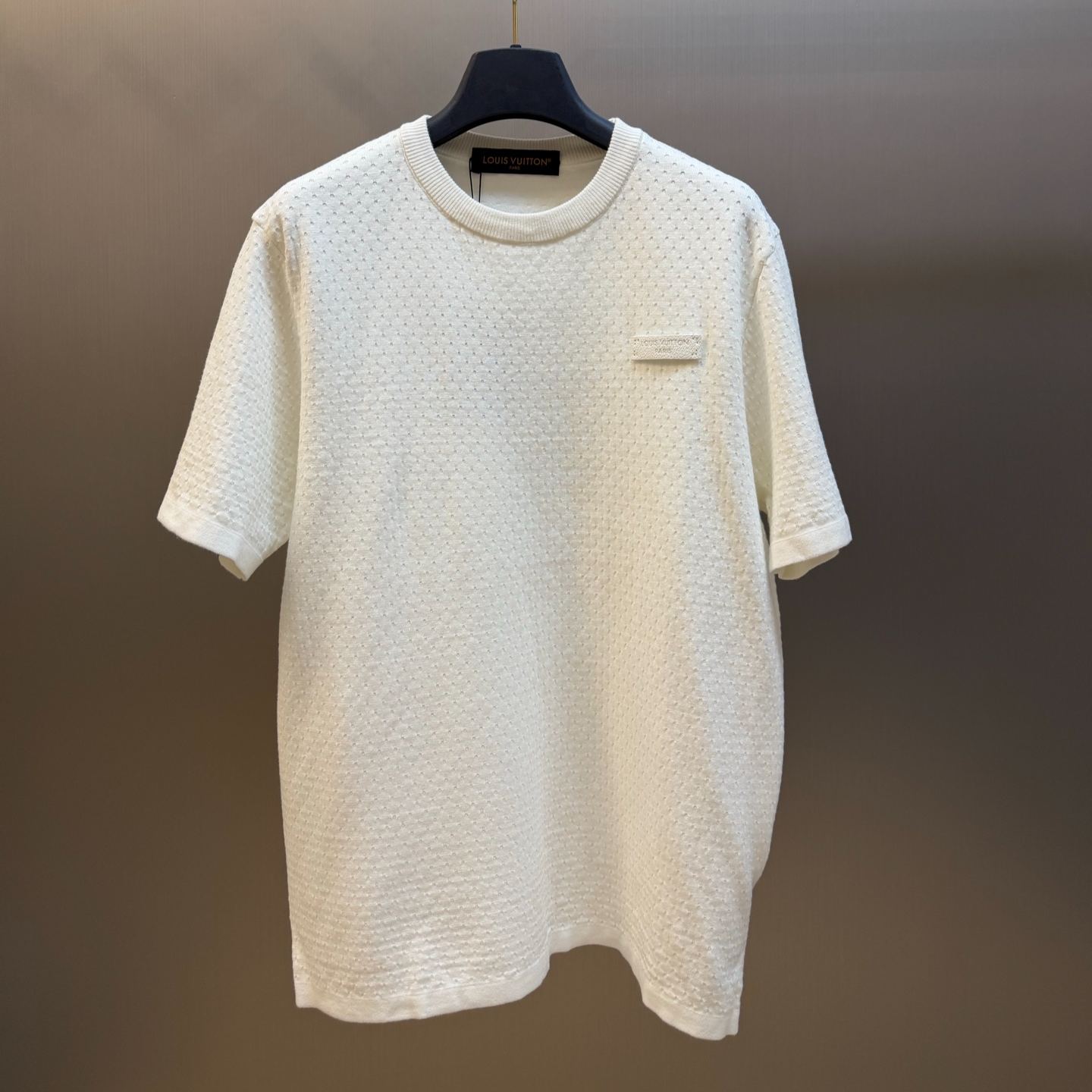 Louis Vuitton Knitted Mesh Short-Sleeved Crewneck（1AKOVD）