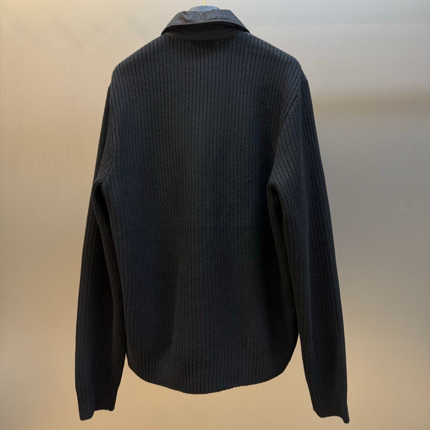 Prada Wool and Re-Nylon Twill Cardigan (UMG472SOOO6241）