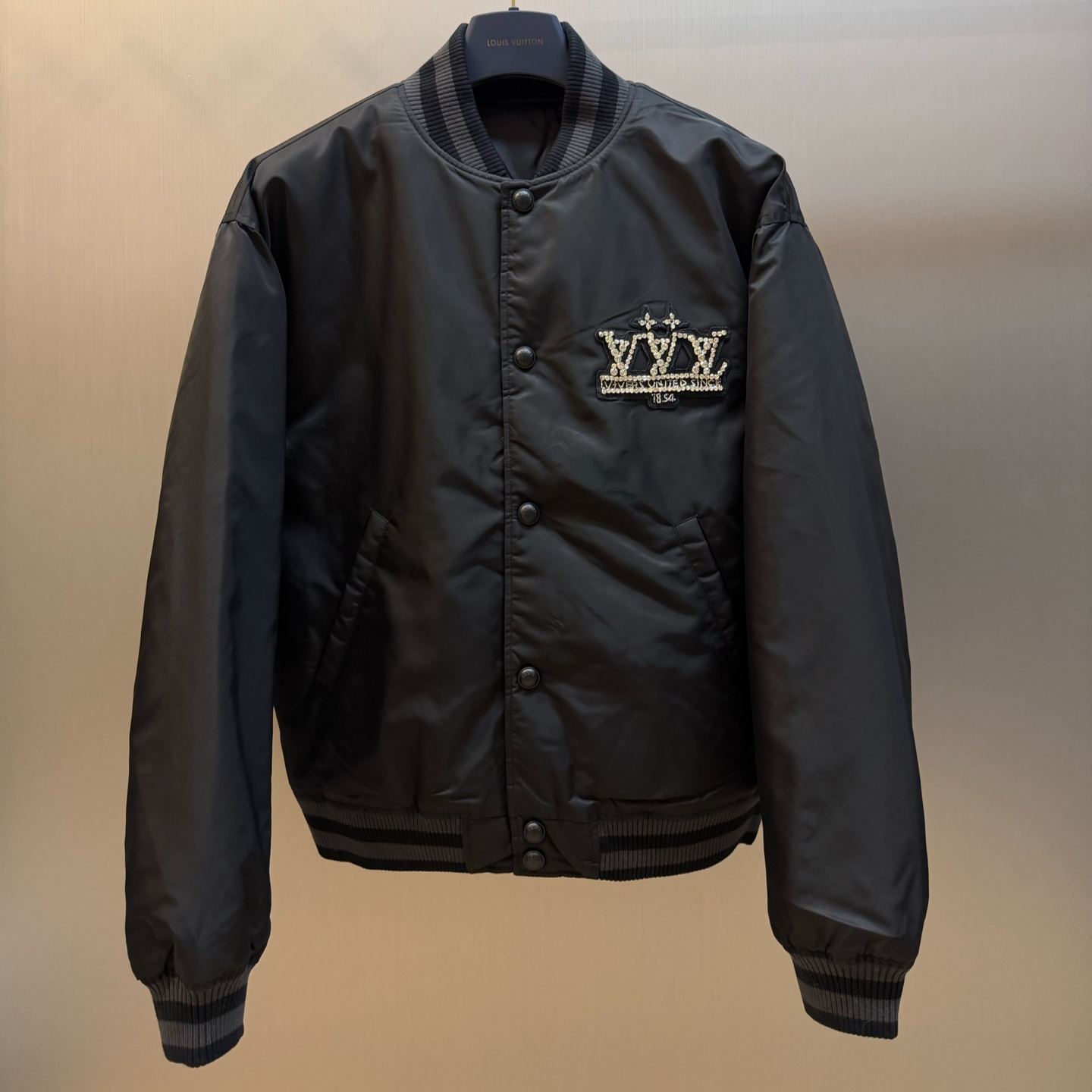 Louis VuittonEmbellished Nylon Baseball Blouson（1AHBGX）