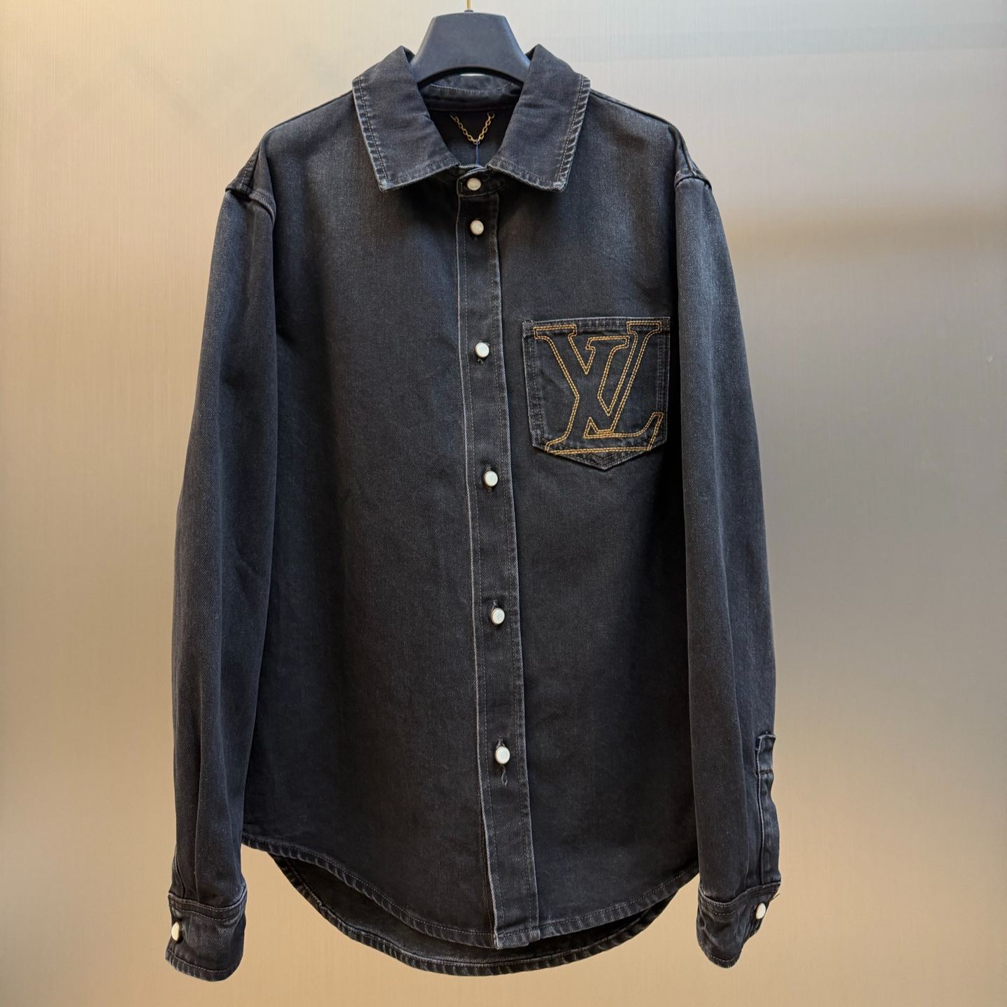Louis Vuitton LV Long-Sleeved Denim Shirt（1AKM29）