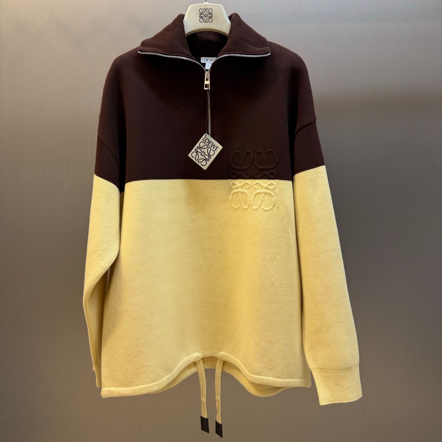 Loewe Color-block Anagram-embroidered sweater (H526Y14KO9）