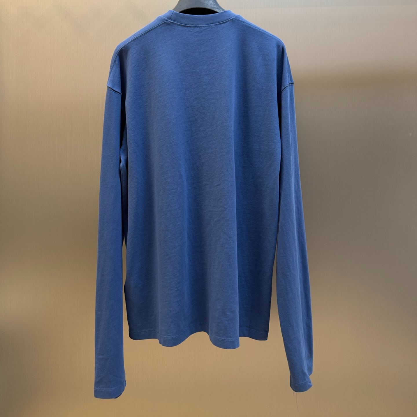 Prada cocoa-brown long-sleeved cotton T-shirt (UJL08D-187B-F0324-S-OOO）
