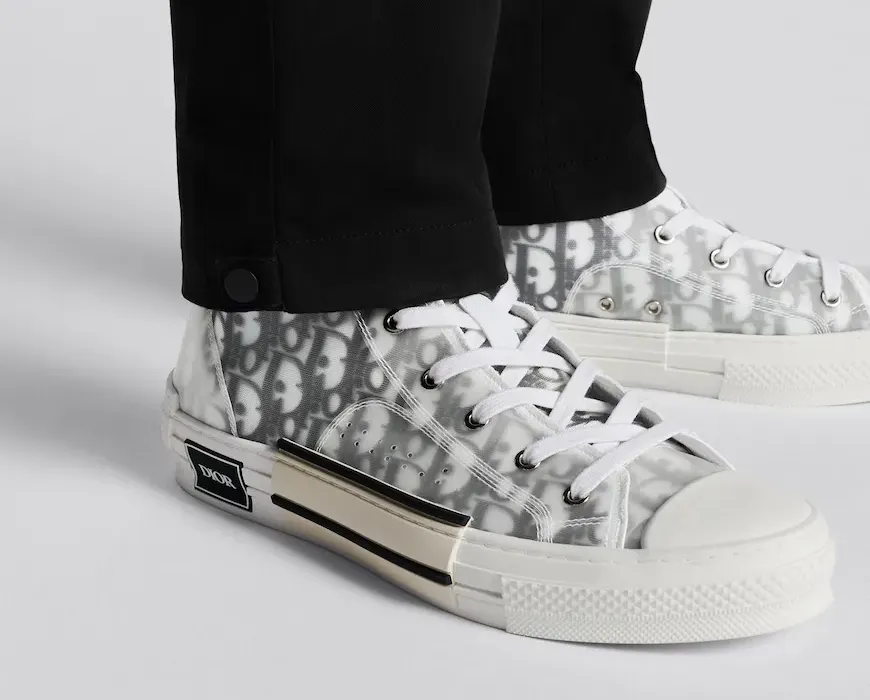 Dior B23 High Top Sneaker Dior Oblique Canvas Dior B23 High Top Sneaker Dior Oblique Canvas