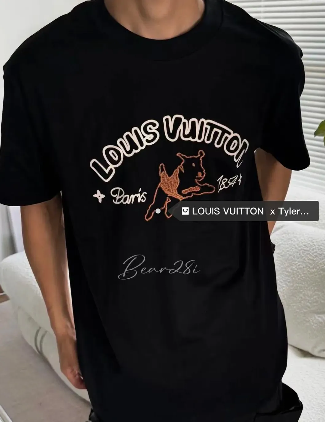 Louis Vuitton by Tyler, the Creator Embroidered Cotton T Louis Vuitton by Tyler, the Creator Embroidered Cotton T