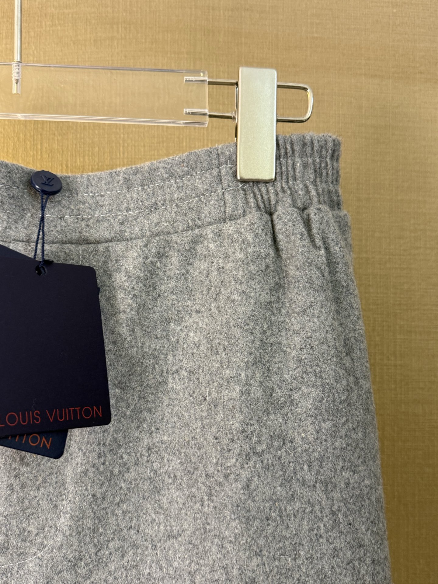 Louis Vuitton Grey Wool Tailored Trackpants（1AFXWW）