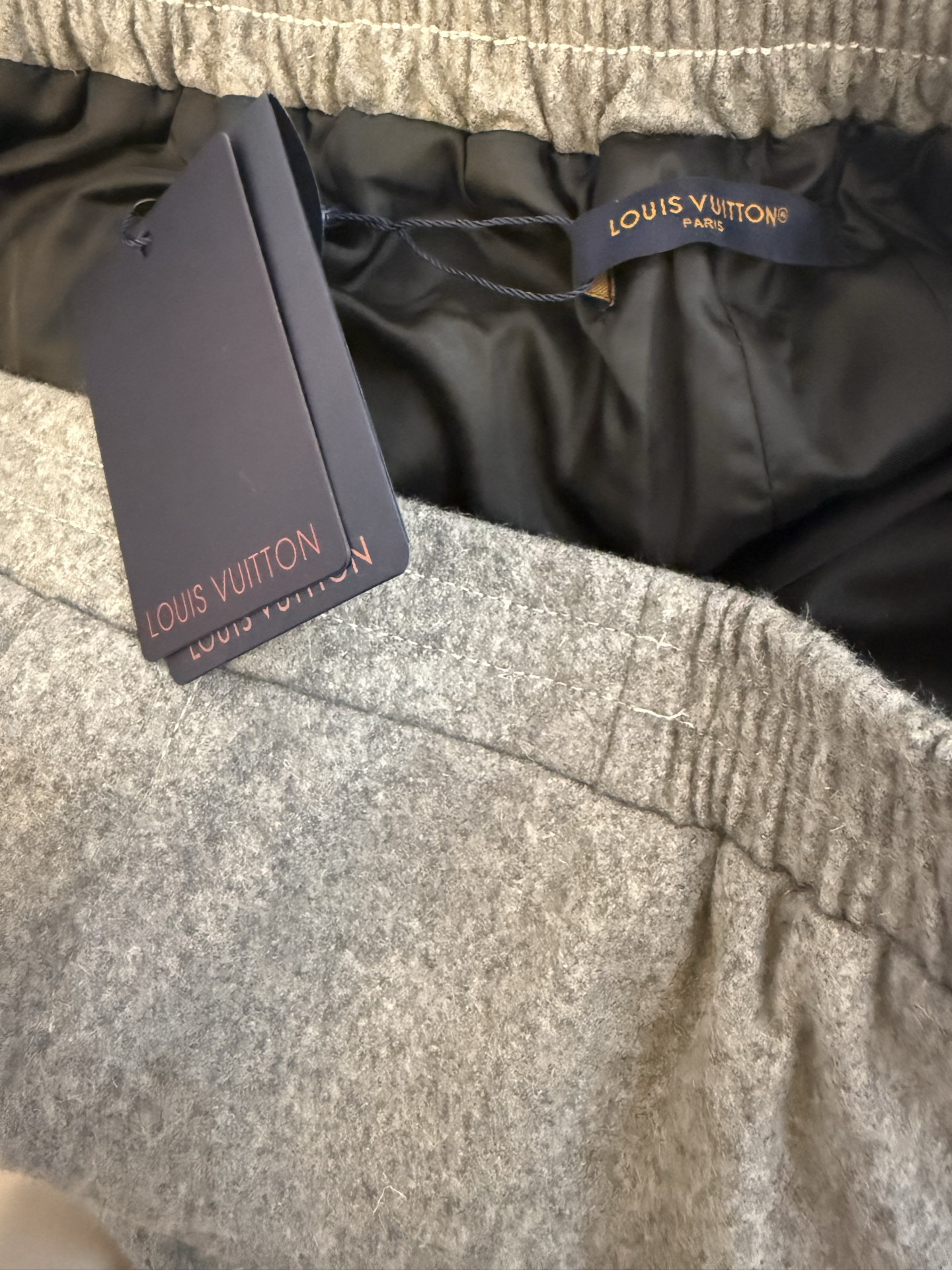 Louis Vuitton Grey Wool Tailored Trackpants（1AFXWW）