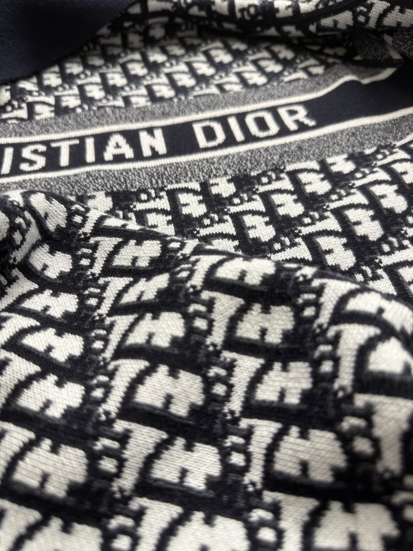 DIOR Reversible Zipped Cardigan with Hood （054G12AM055-X5820）