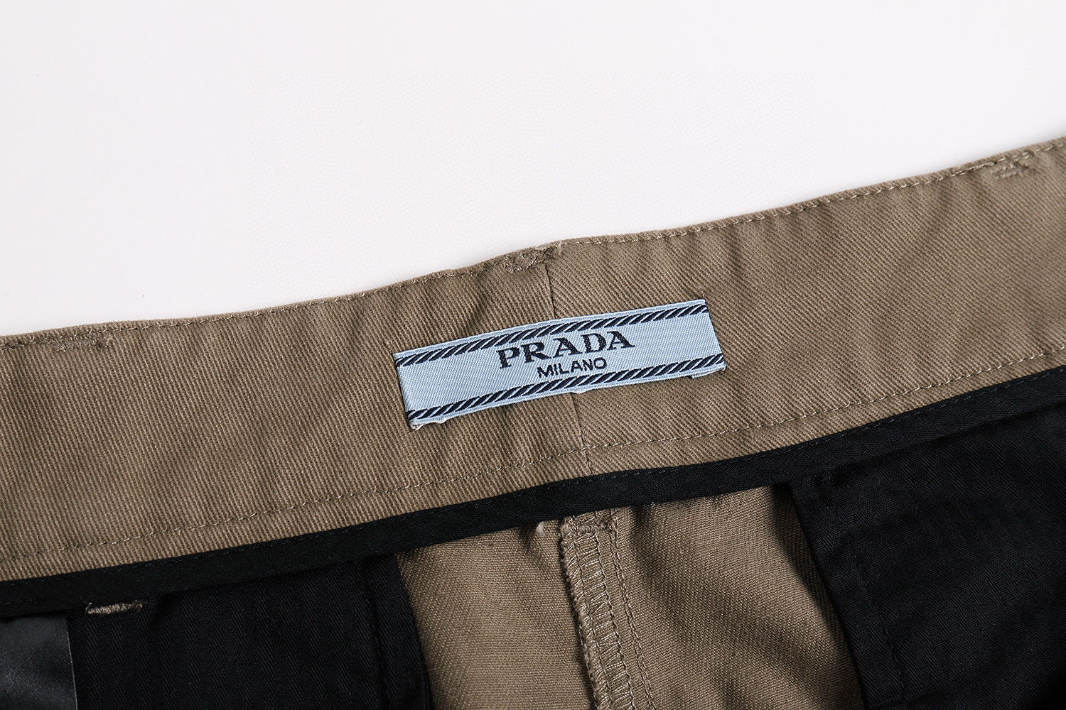 PRADA Wide leg chino pants (P261J-17CB-F0572-S-OOO）