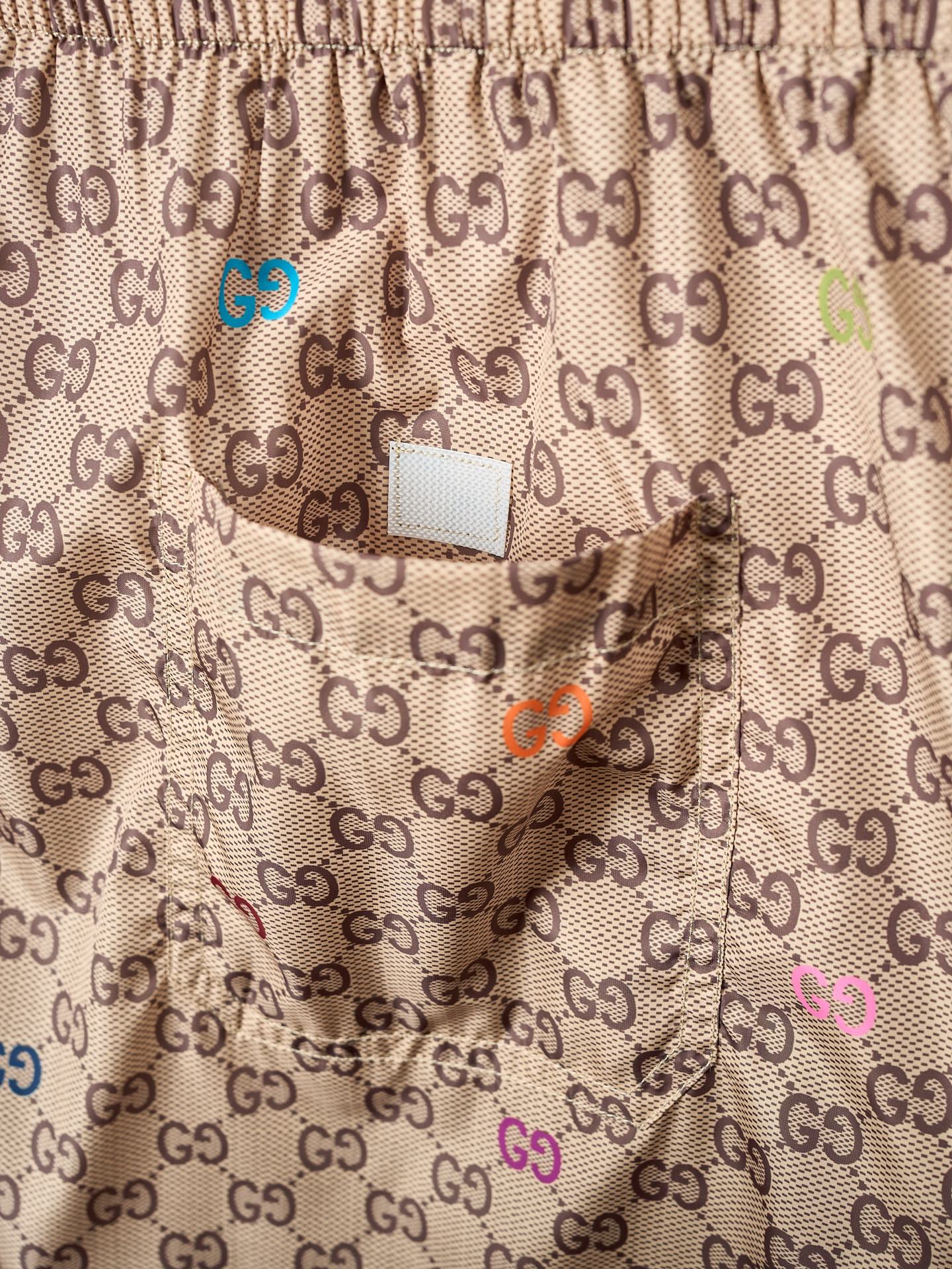 Gucci Printed technical poplin swim shorts（833304-XHAKT-2270）