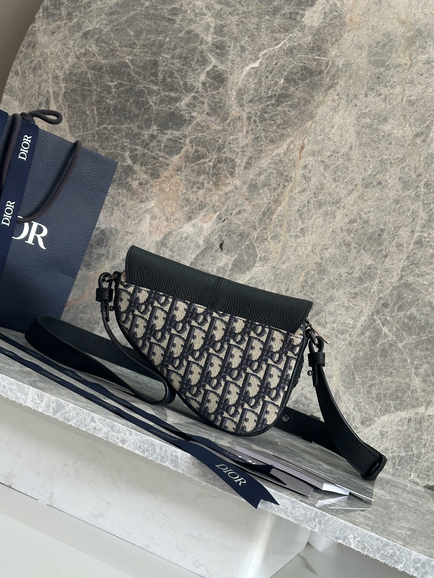 Dior Cotton Saddle Bags Shoulder Bags（2ADCA543YKS-H27E）