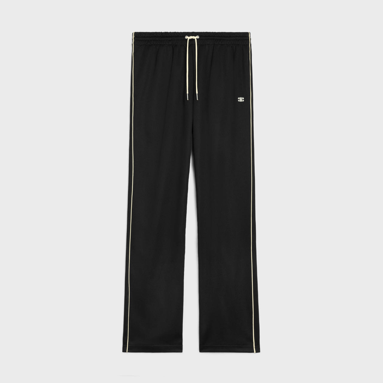 CELINE Triomphe Track Pants 'Black/White' (2Z555021W-38AW）