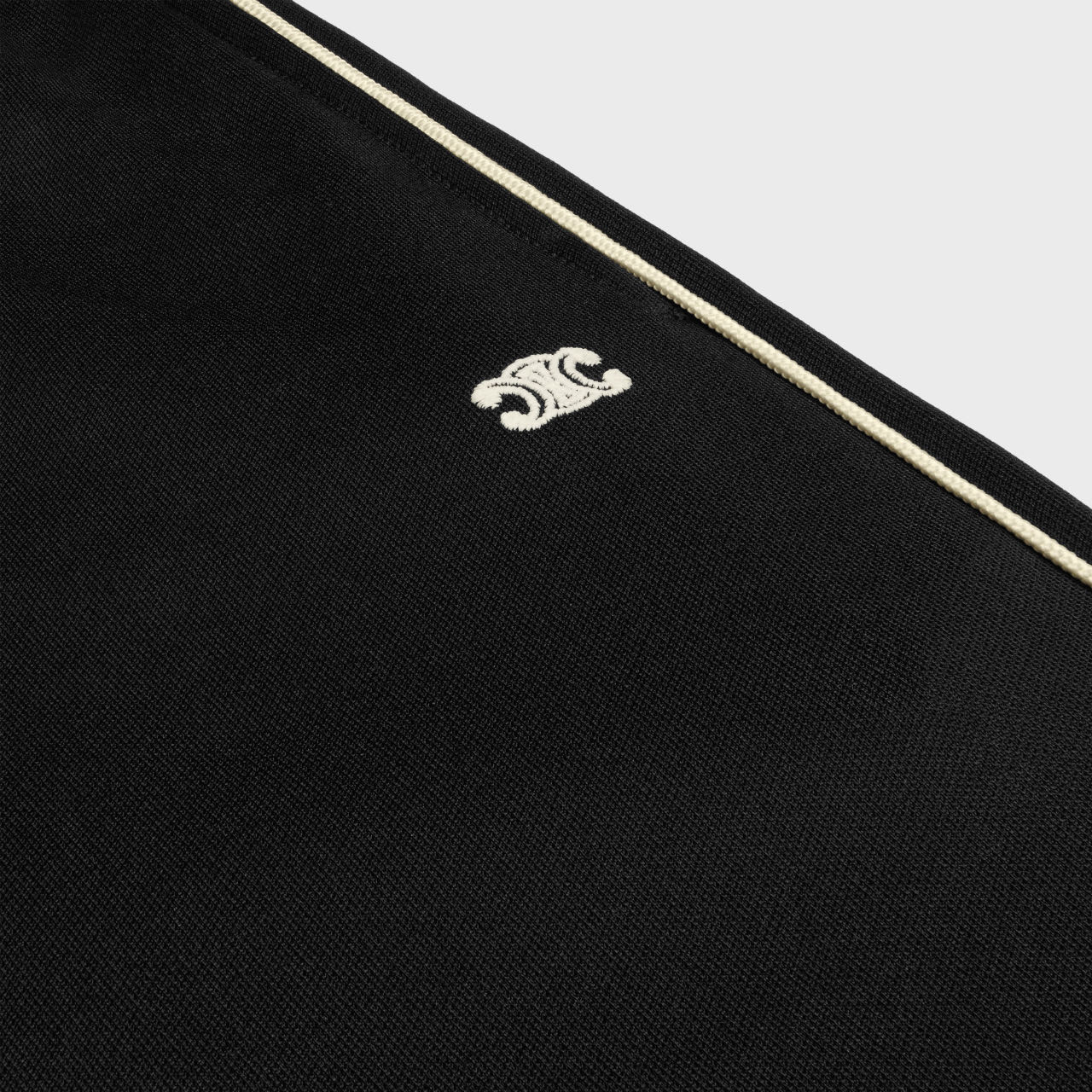 CELINE Triomphe Track Pants 'Black/White' (2Z555021W-38AW）