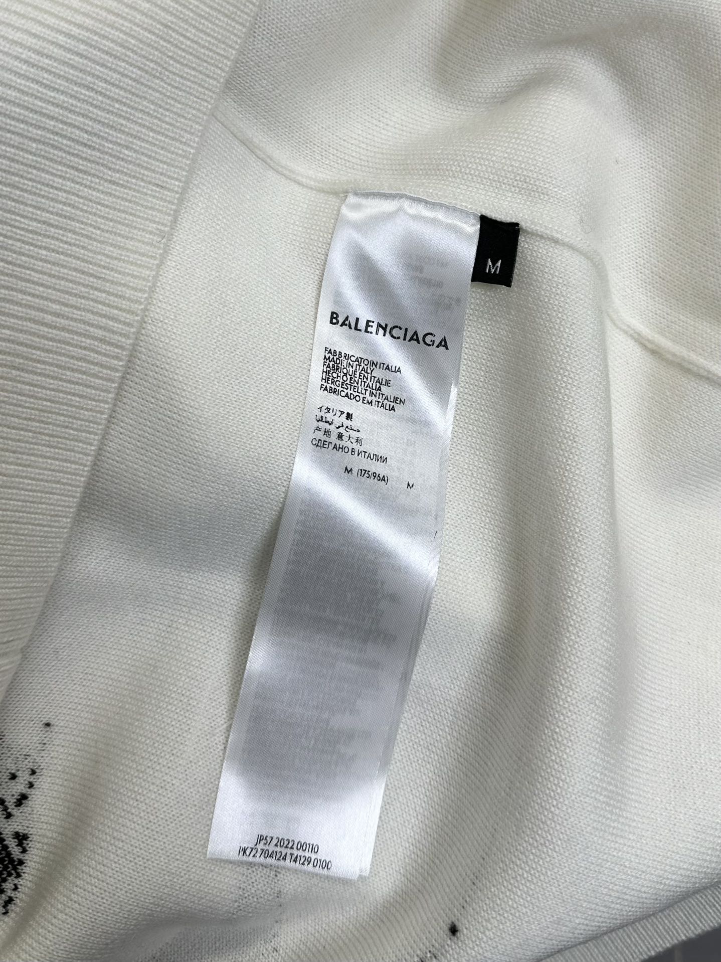 BALENCIAGA Men's Ski Long Sleeve Turtleneck in Black/Multicolor (799917T16962771）