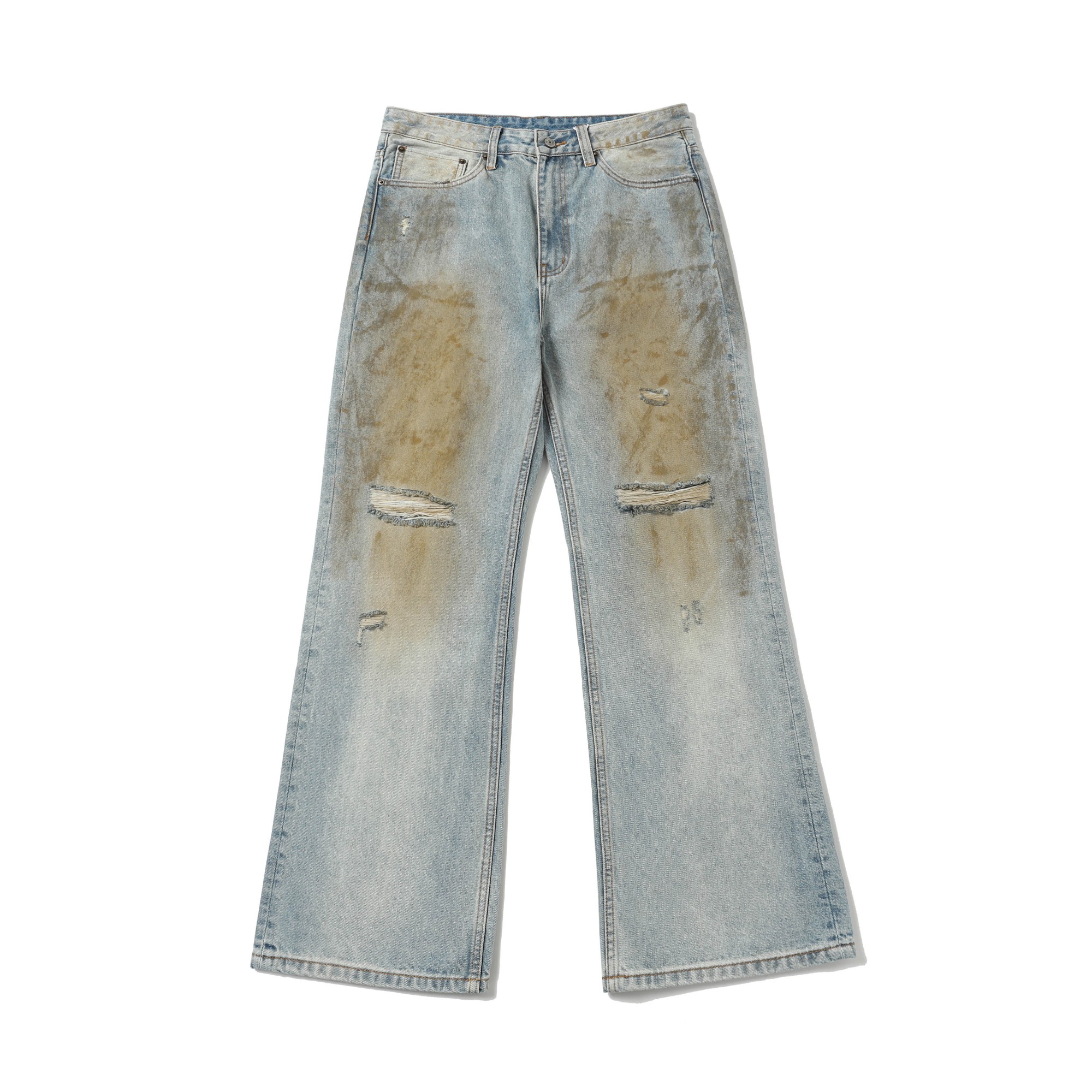 Acne Studios 2021 Loose Fit Jeans in Pencillin (B00317-AUZD）