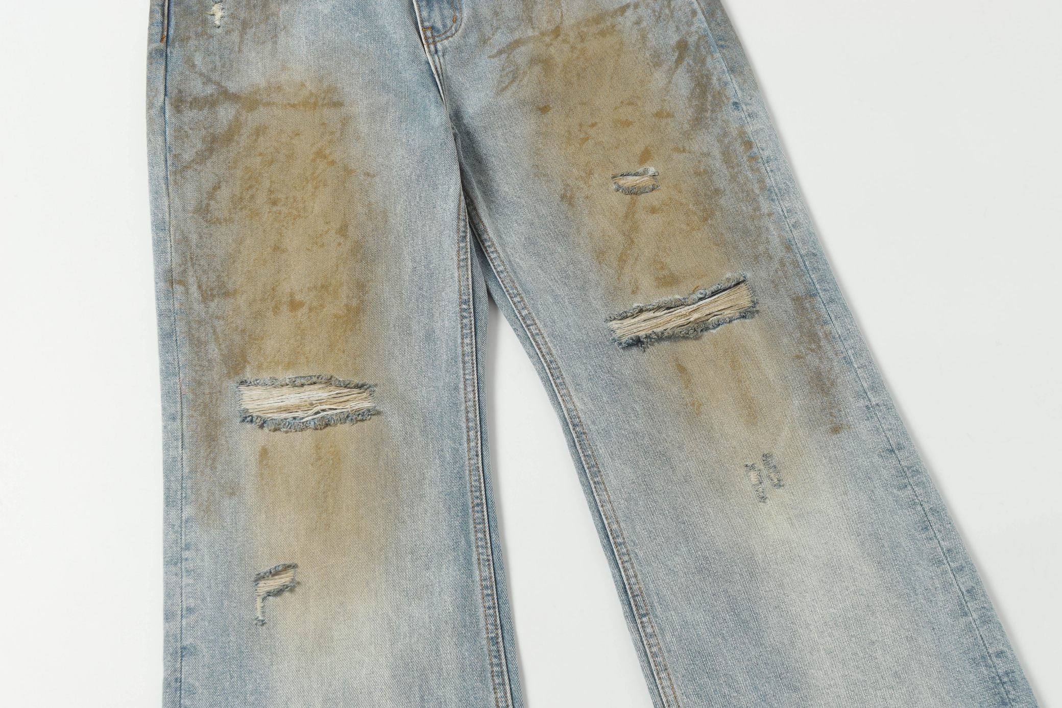 Acne Studios 2021 Loose Fit Jeans in Pencillin (B00317-AUZD）