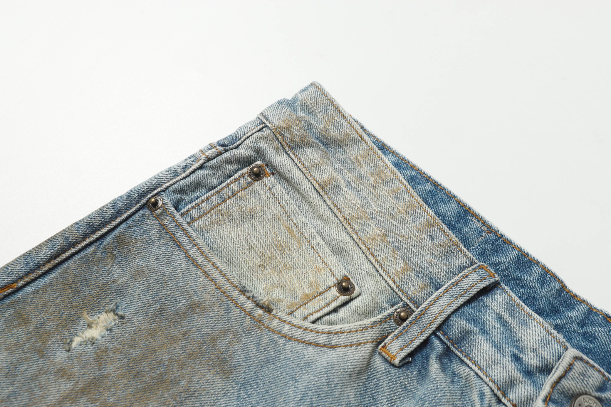 Acne Studios 2021 Loose Fit Jeans in Pencillin (B00317-AUZD）