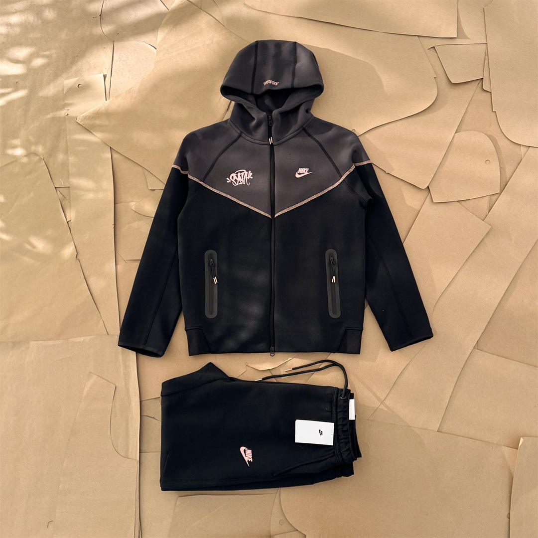 Nike x Central Cee Tech Fleece Windrunner "Black/Anthracite"（HQ3748-010）