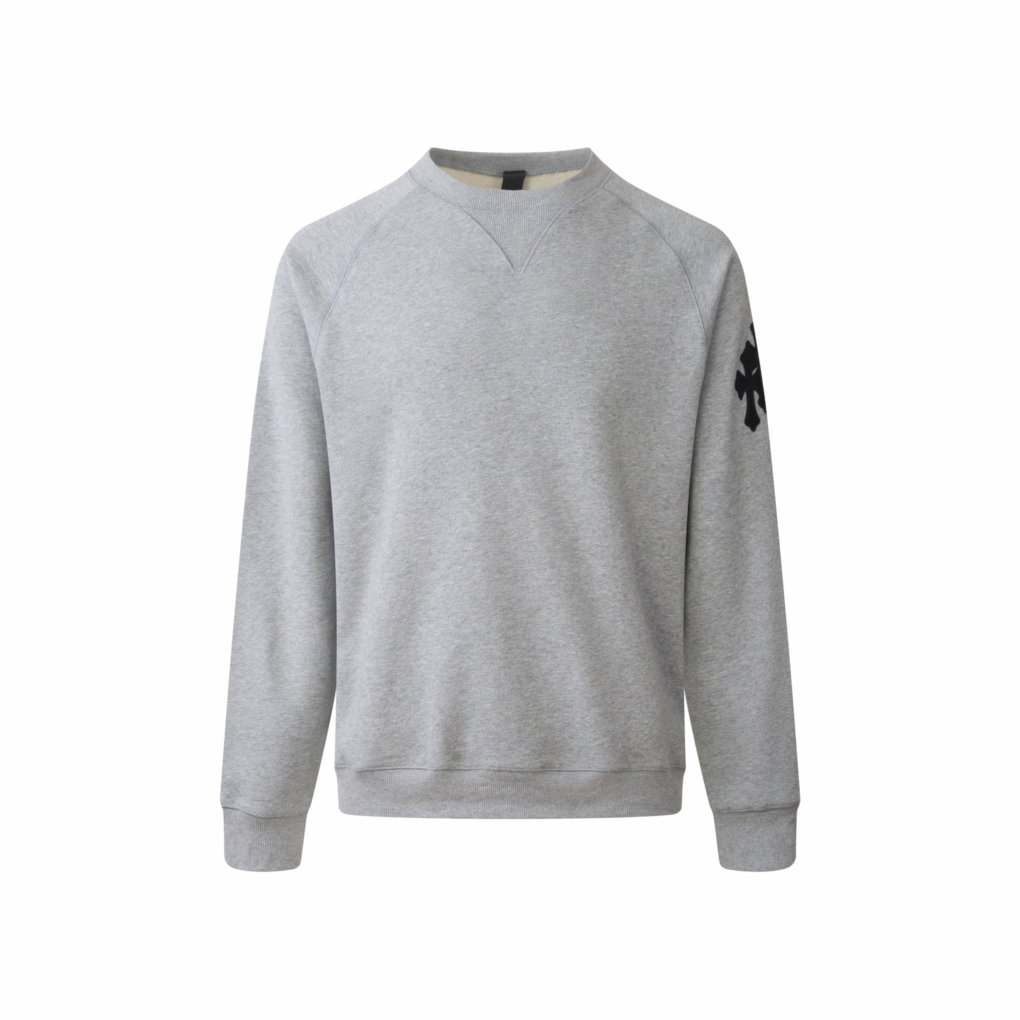 Chrome Hearts Y NOT Oversized sweatshirt with shoulder cross patch Gra