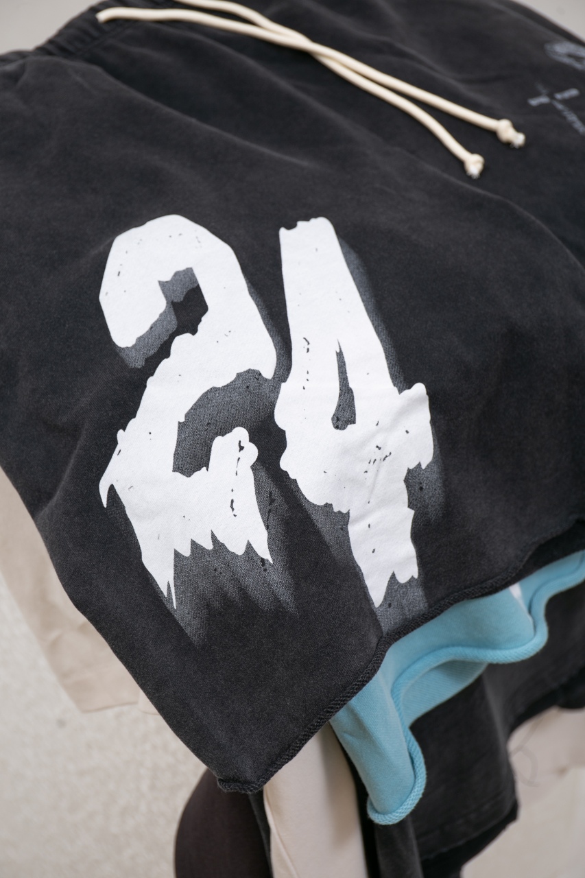 RRR123 Enemy Straight-Leg Logo-Print Cotton-Jersey Drawstring Shorts （125782005）