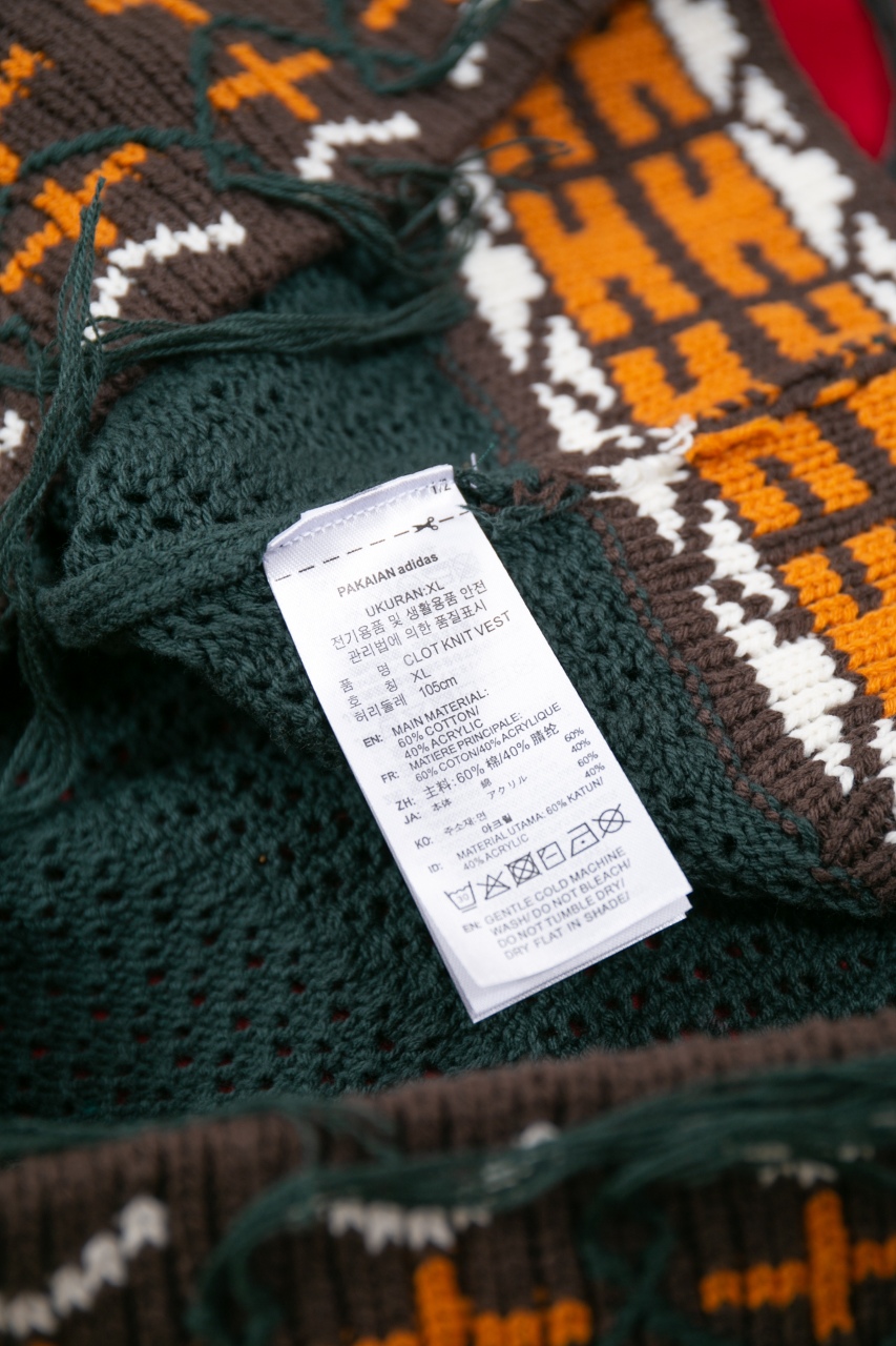 adidas CLOT CROCHET VEST BY EDISON CHEN Green Night（JP1606）