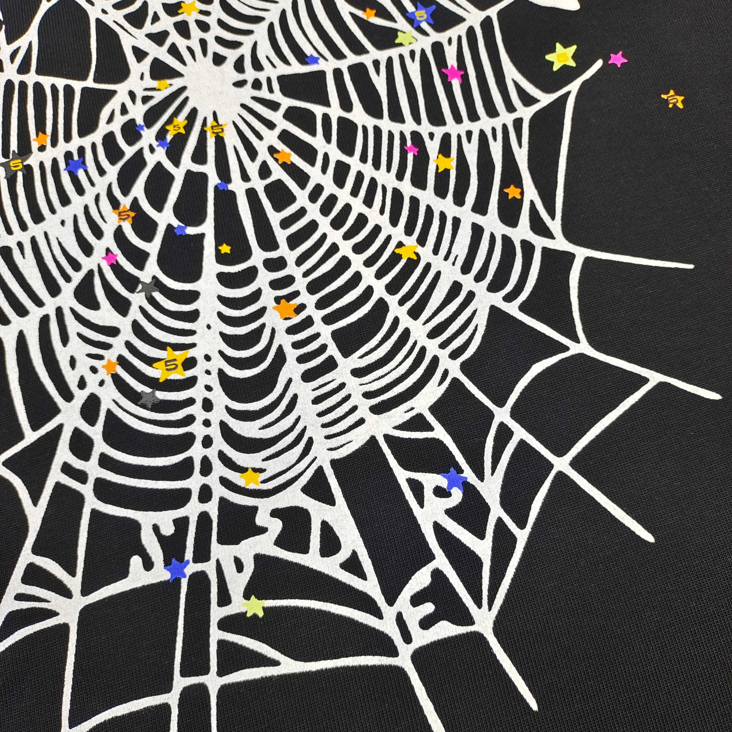 Sp5der OG Web V2 Tee Black (T07FW24BLK）