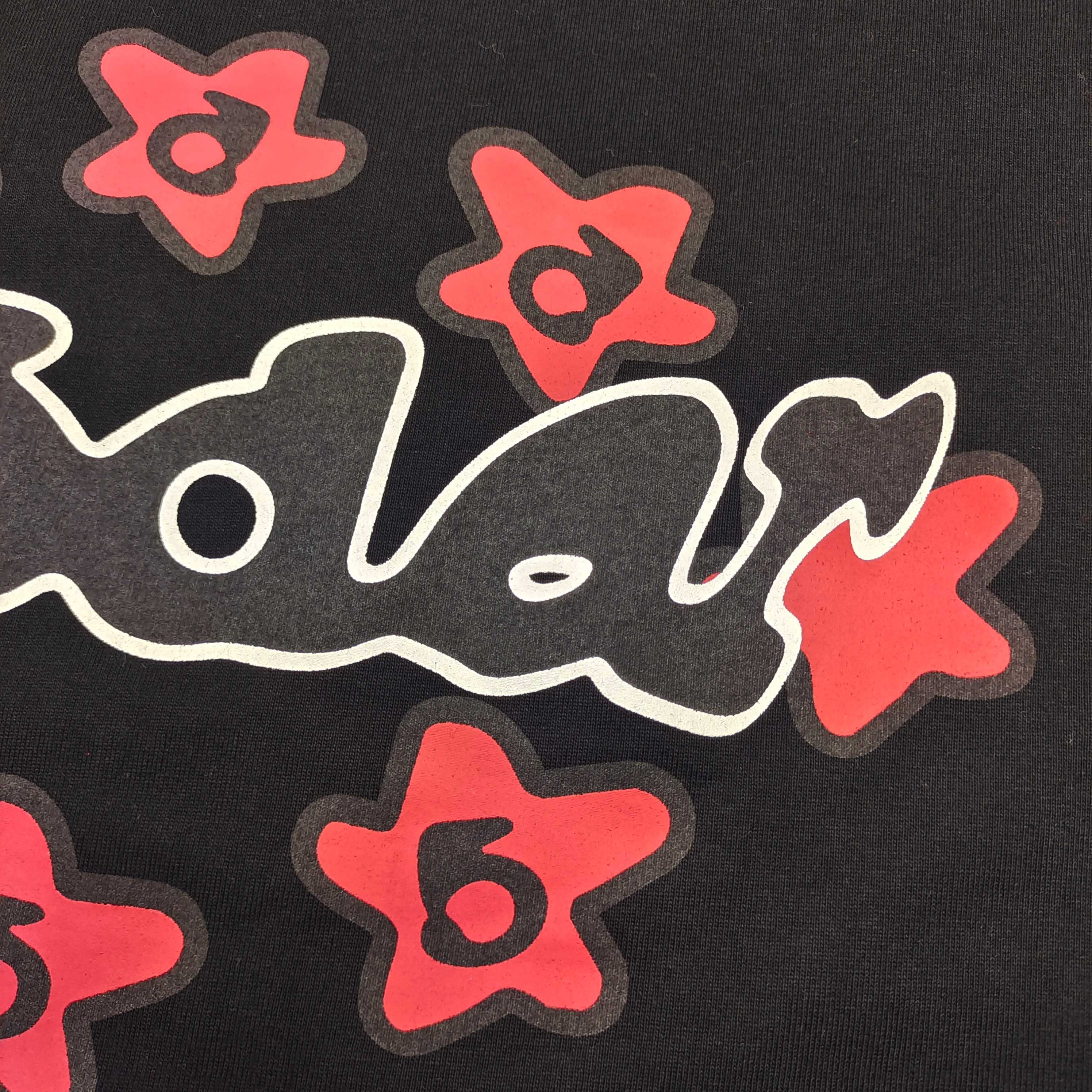 Sp5der Warped Tee (SP5DER-WARPED-TEE-BLACK）