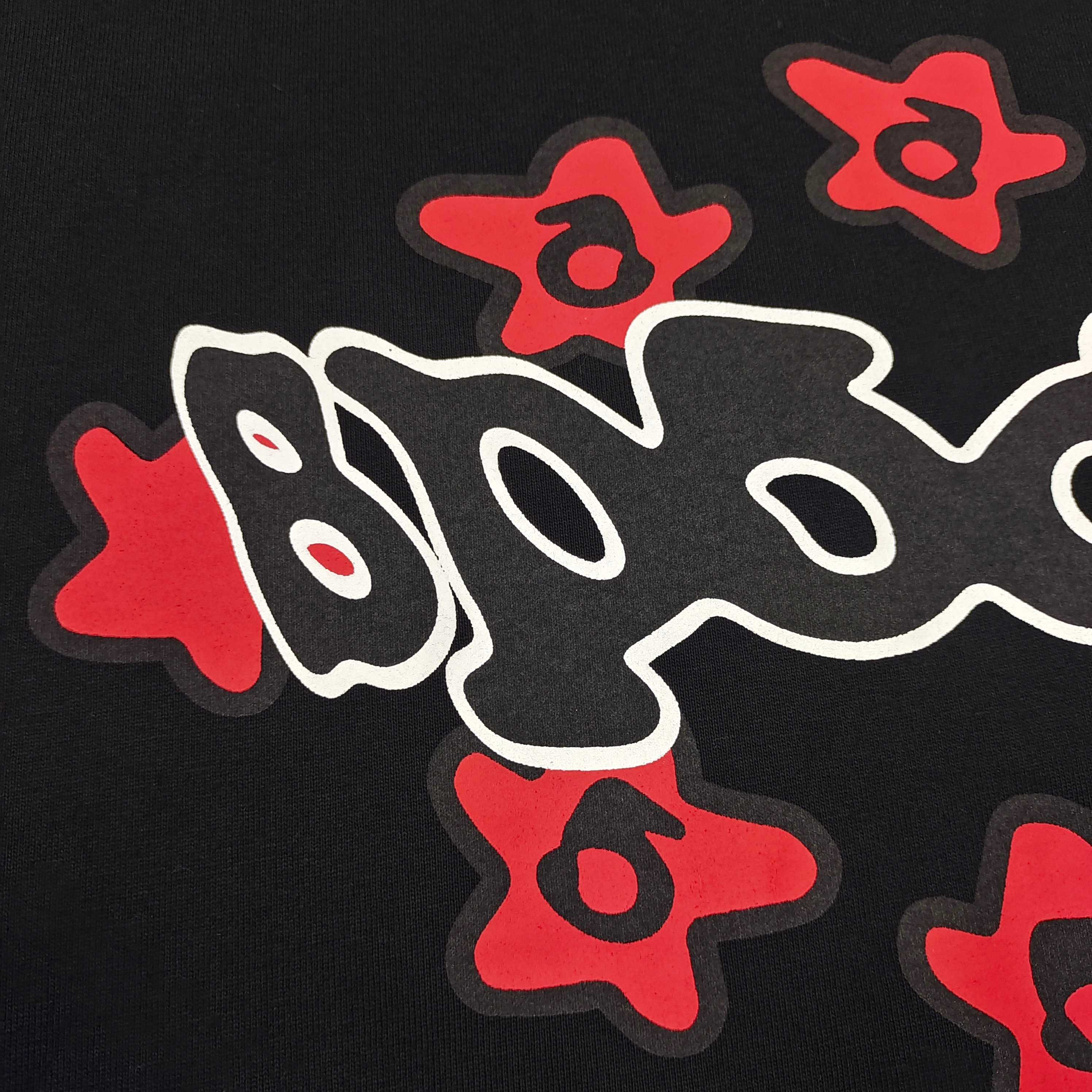 Sp5der Warped Tee (SP5DER-WARPED-TEE-BLACK）