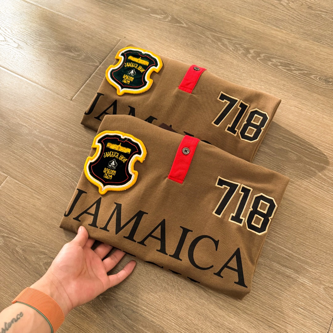 Stussy x Denim Tears Pique Polo Brown（314071）