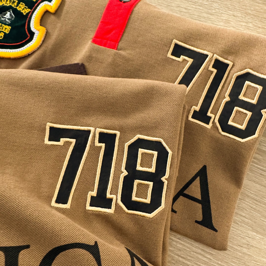 Stussy x Denim Tears Pique Polo Brown（314071）