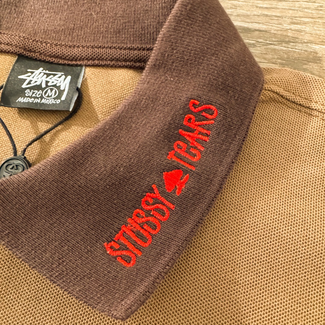 Stussy x Denim Tears Pique Polo Brown（314071）
