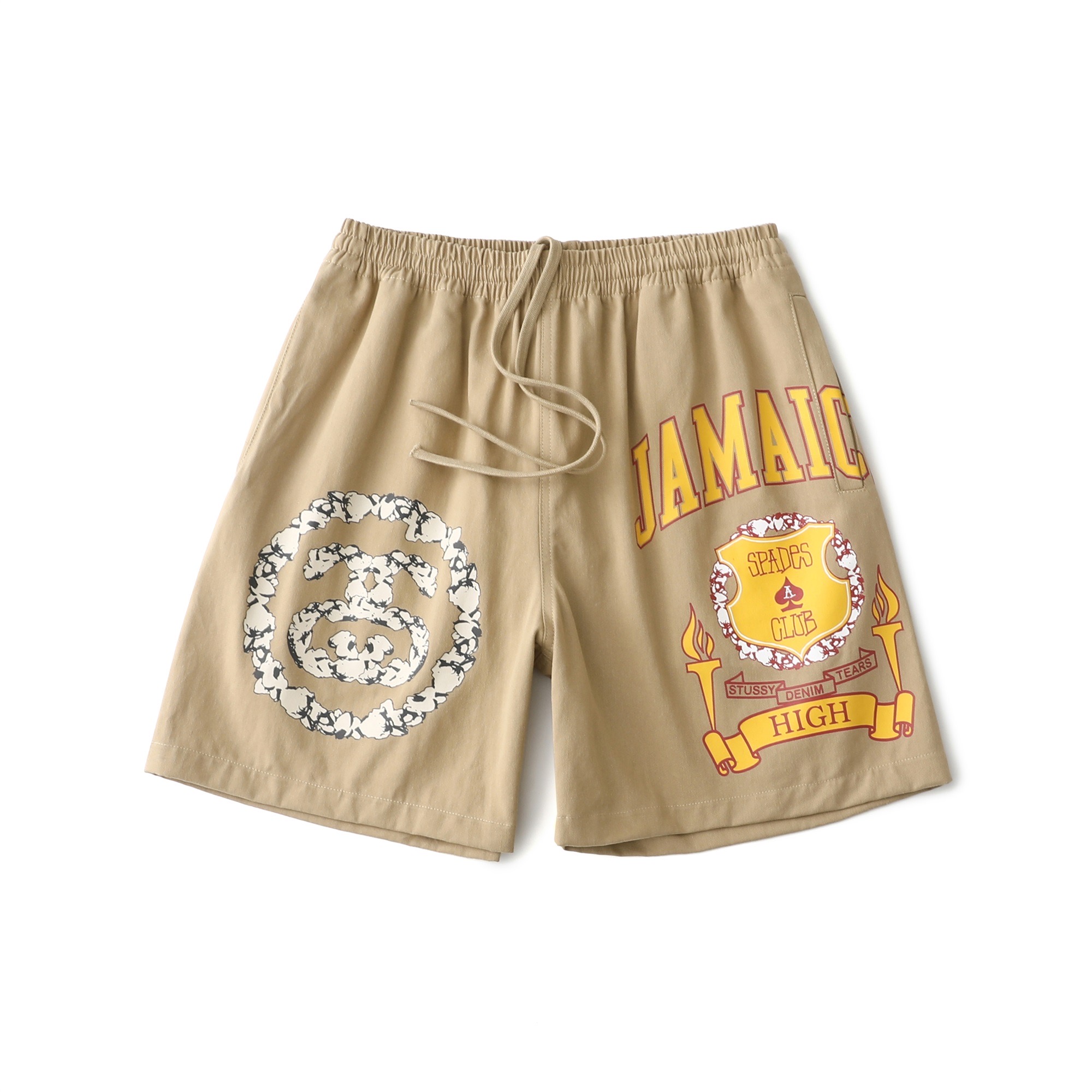 Stussy x Denim Tears Gym Short "Khaki"（312025）