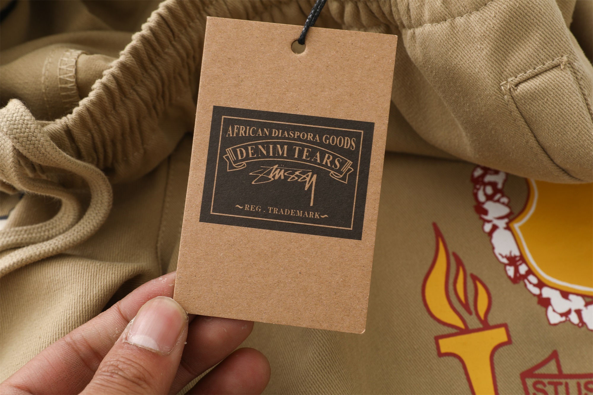 Stussy x Denim Tears Gym Short "Khaki"（312025）