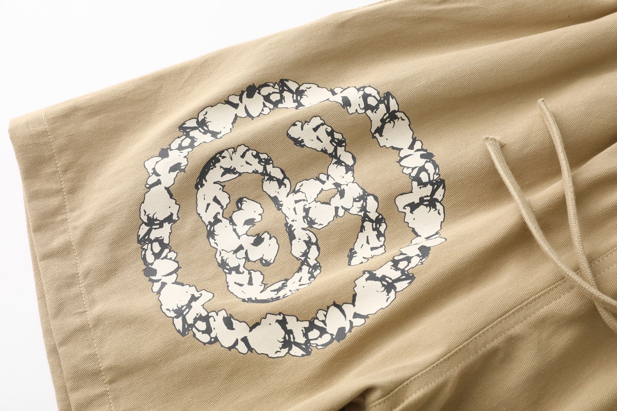 Stussy x Denim Tears Gym Short "Khaki"（312025）