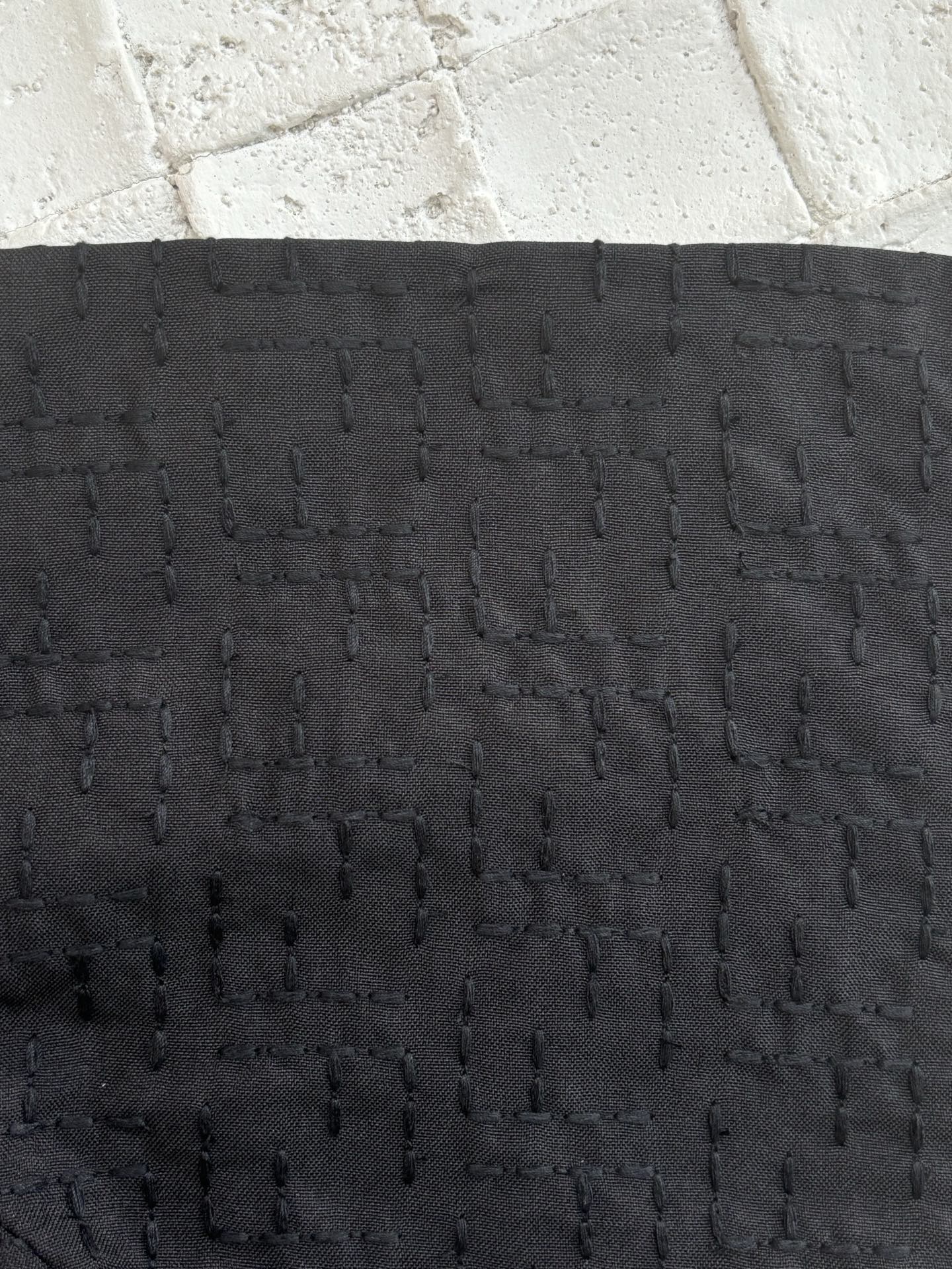 FENDI Black linen FF jacquard shirt (FS1317AU6YF0QA1）