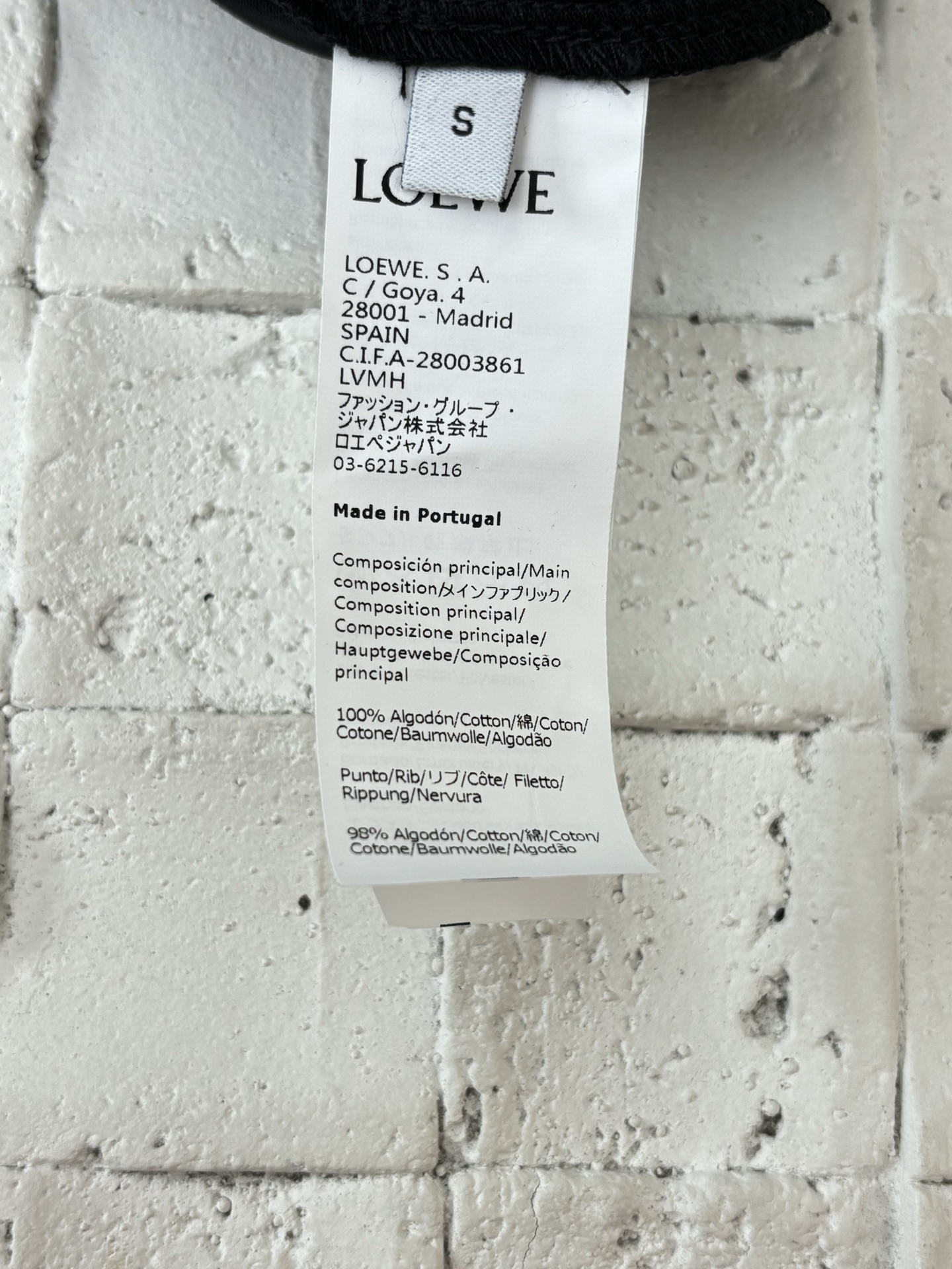 LOEWE Men's Loose Fit T-Shirt in Cotton "White"（H526Y22XCE-2100）