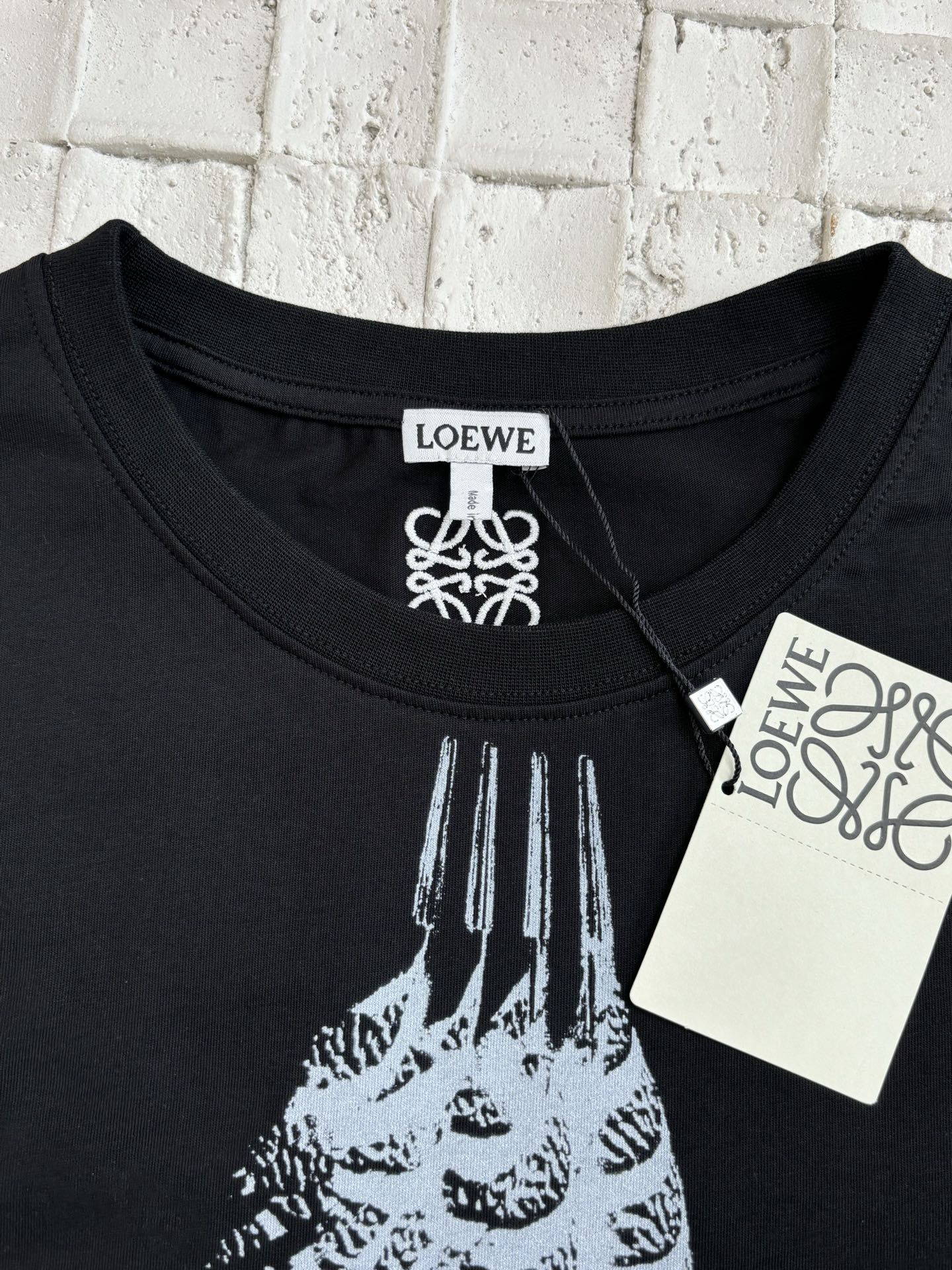 LOEWE Men's Loose Fit T-Shirt in Cotton "White"（H526Y22XCE-2100）