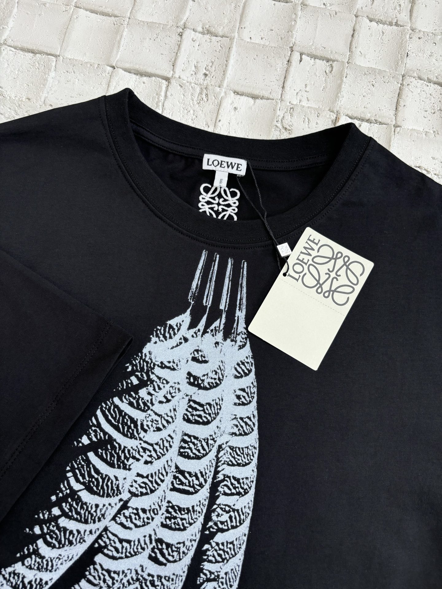 LOEWE Men's Loose Fit T-Shirt in Cotton "White"（H526Y22XCE-2100）