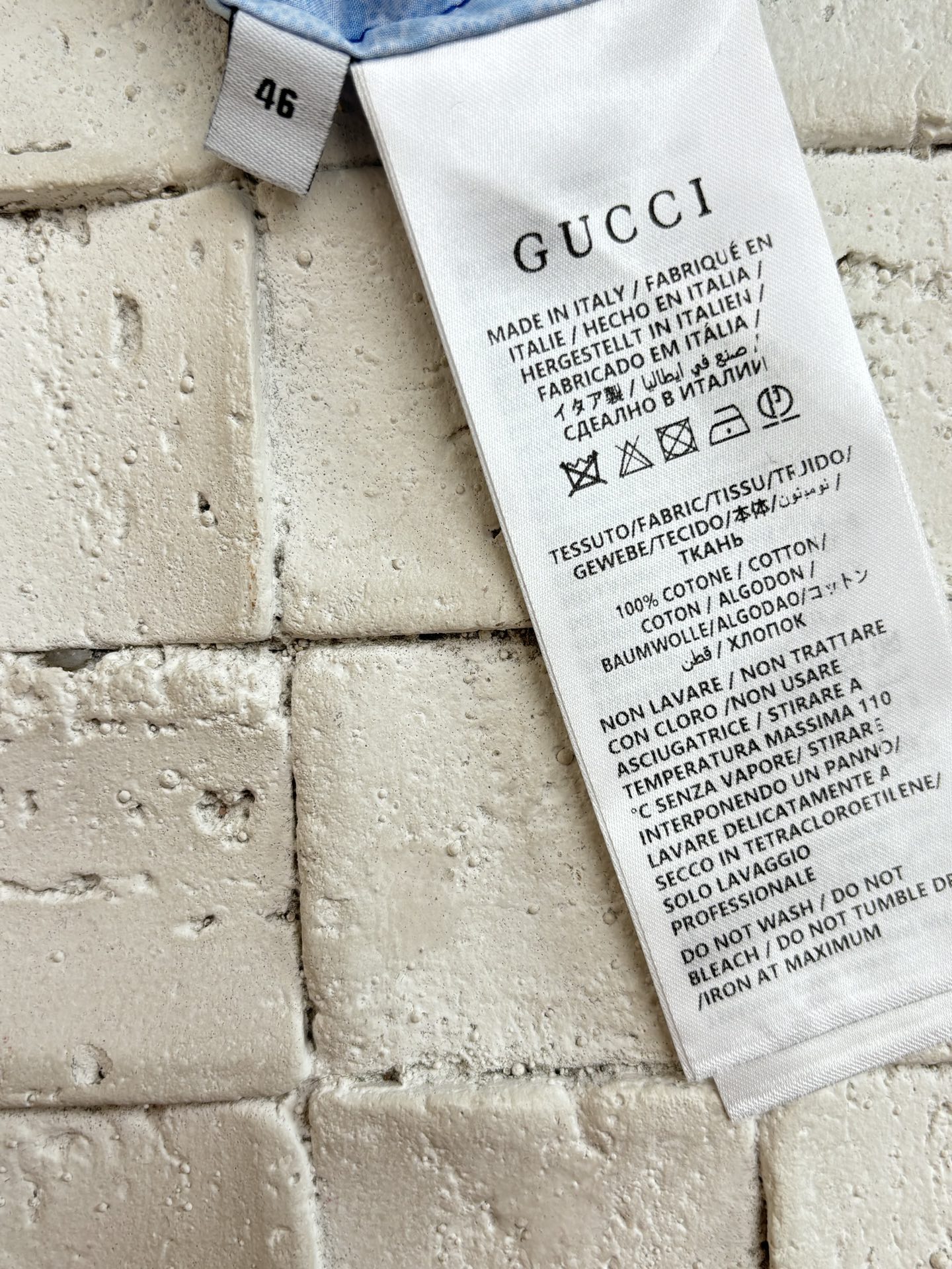 LOUIS VUITTON  Printed cotton poplin bowling shirt in gradient blue（794907-ZAS8E-4373）