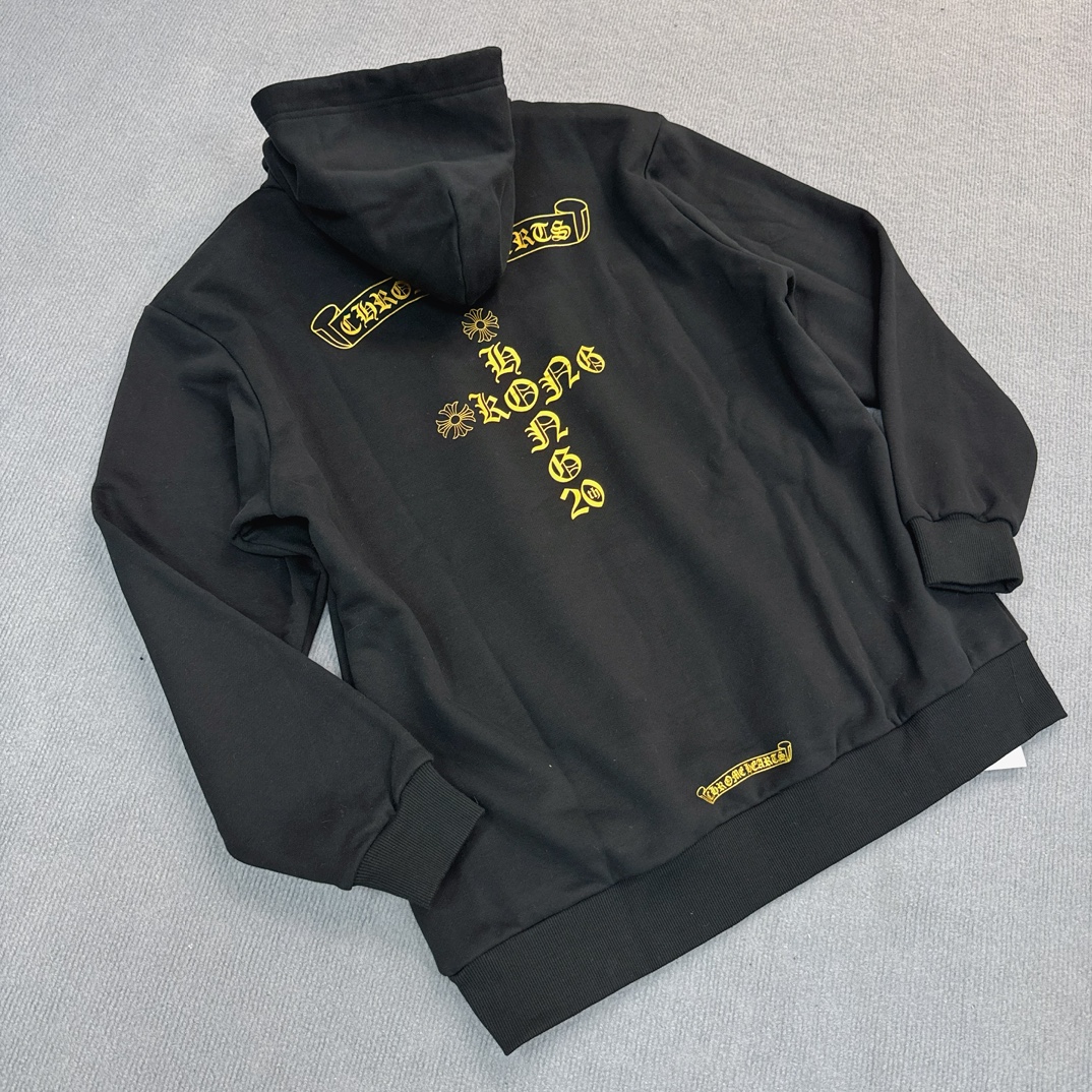 CHROME HEARTS SWTSHRT PLVR LTD Hong Kong exclusive back logo print hoodie (CH-3004-79）