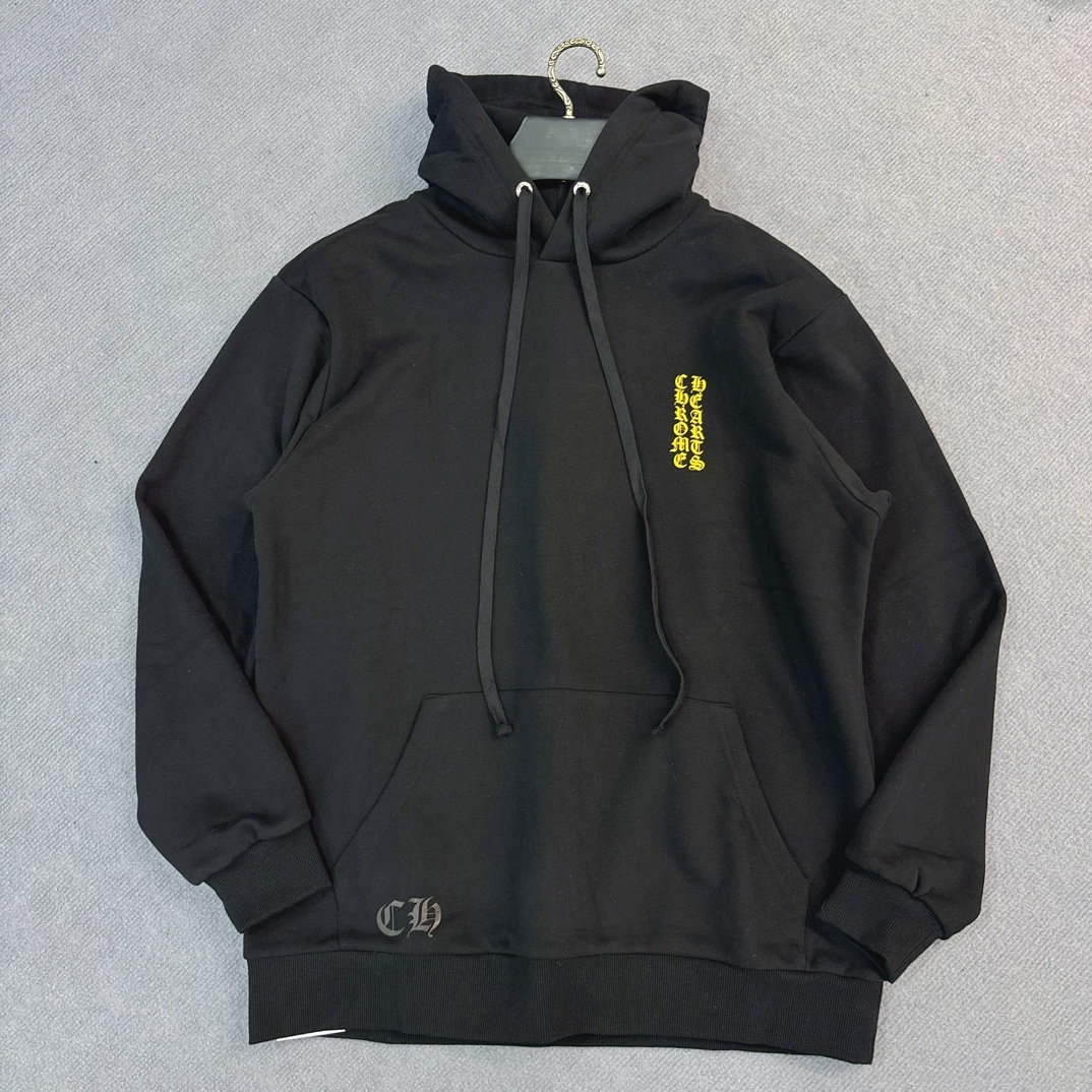 CHROME HEARTS SWTSHRT PLVR LTD Hong Kong exclusive back logo print hoodie (CH-3004-79）