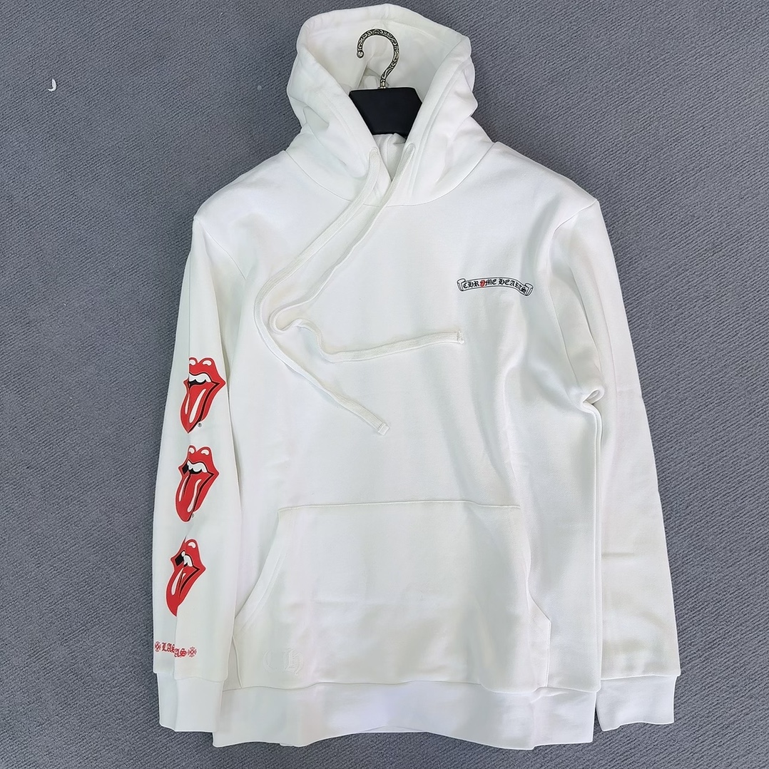CHROME HEARTS & LAS VEGAS Rolling Stones Hoodie (CH-2024-0760）