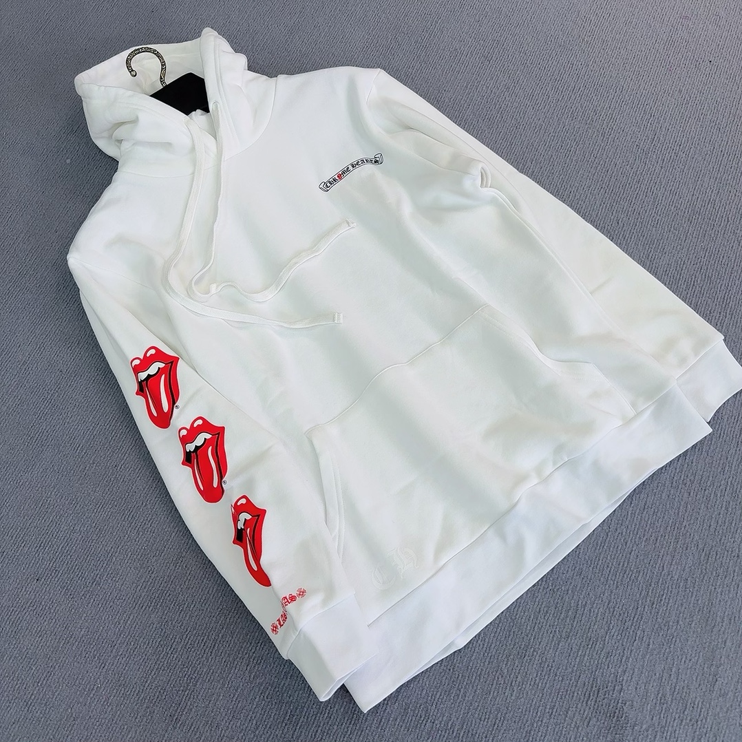 CHROME HEARTS & LAS VEGAS Rolling Stones Hoodie (CH-2024-0760）