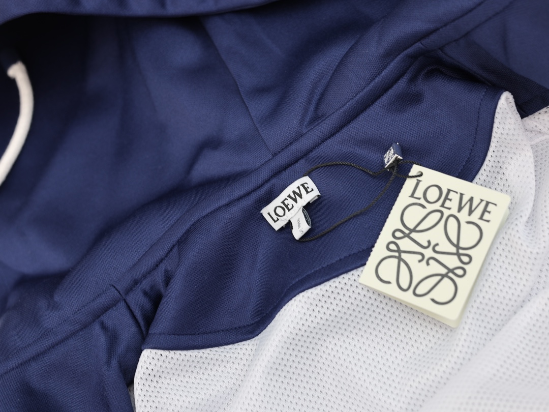 Loewe Hooded Tracksuit Jacket 'Marine' (S359Y25X35-5510）