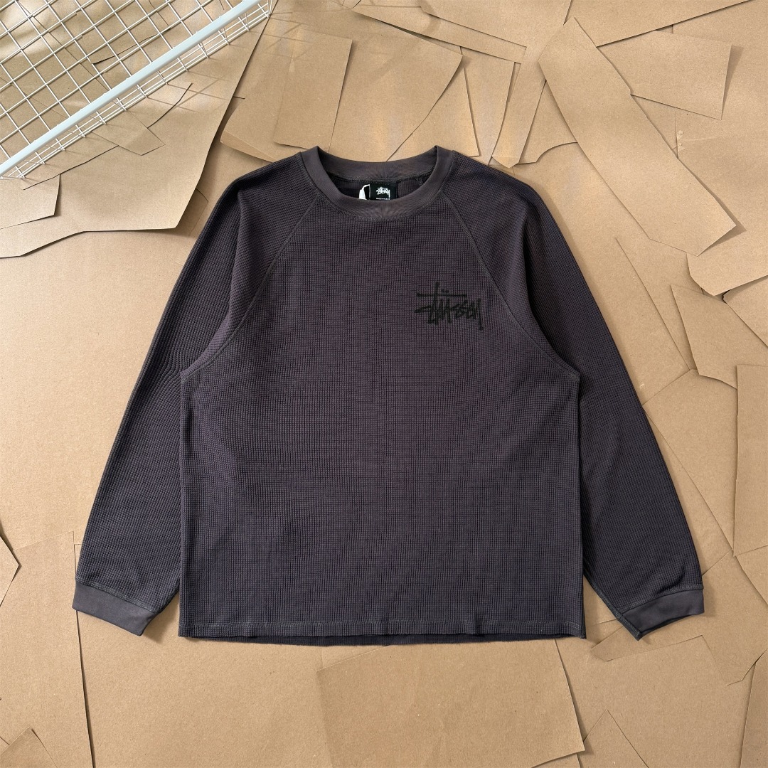 Stüssy Raglan Thermal Basic Sweatshirt（1140356）