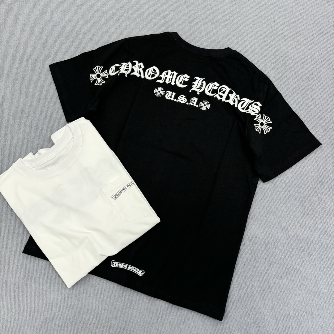 CHROME HEARTS Back Arch Logo USA Print Tee（CH-467）
