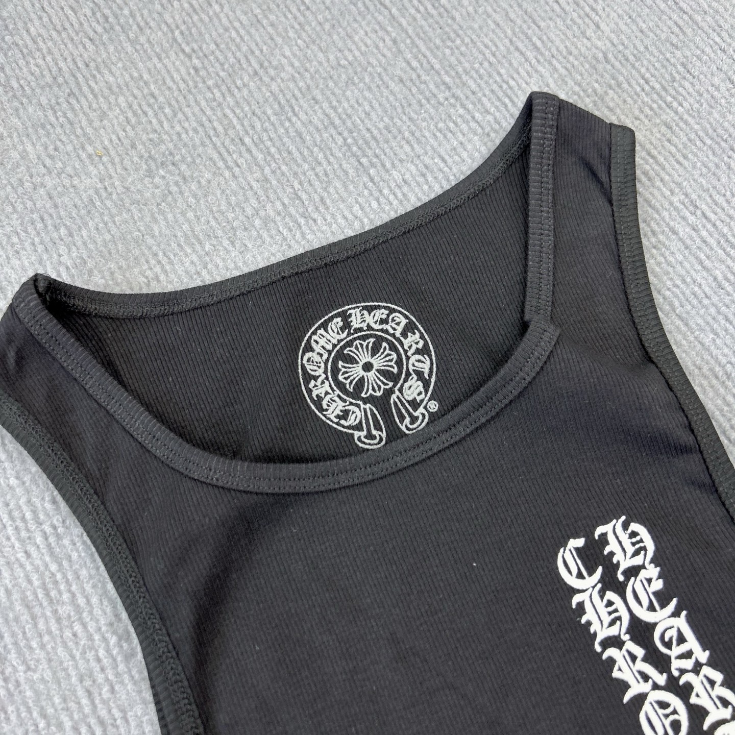 Chrome Hearts Ribbed Cross Side Logo Tank Top (CHROME HEARTS A002）
