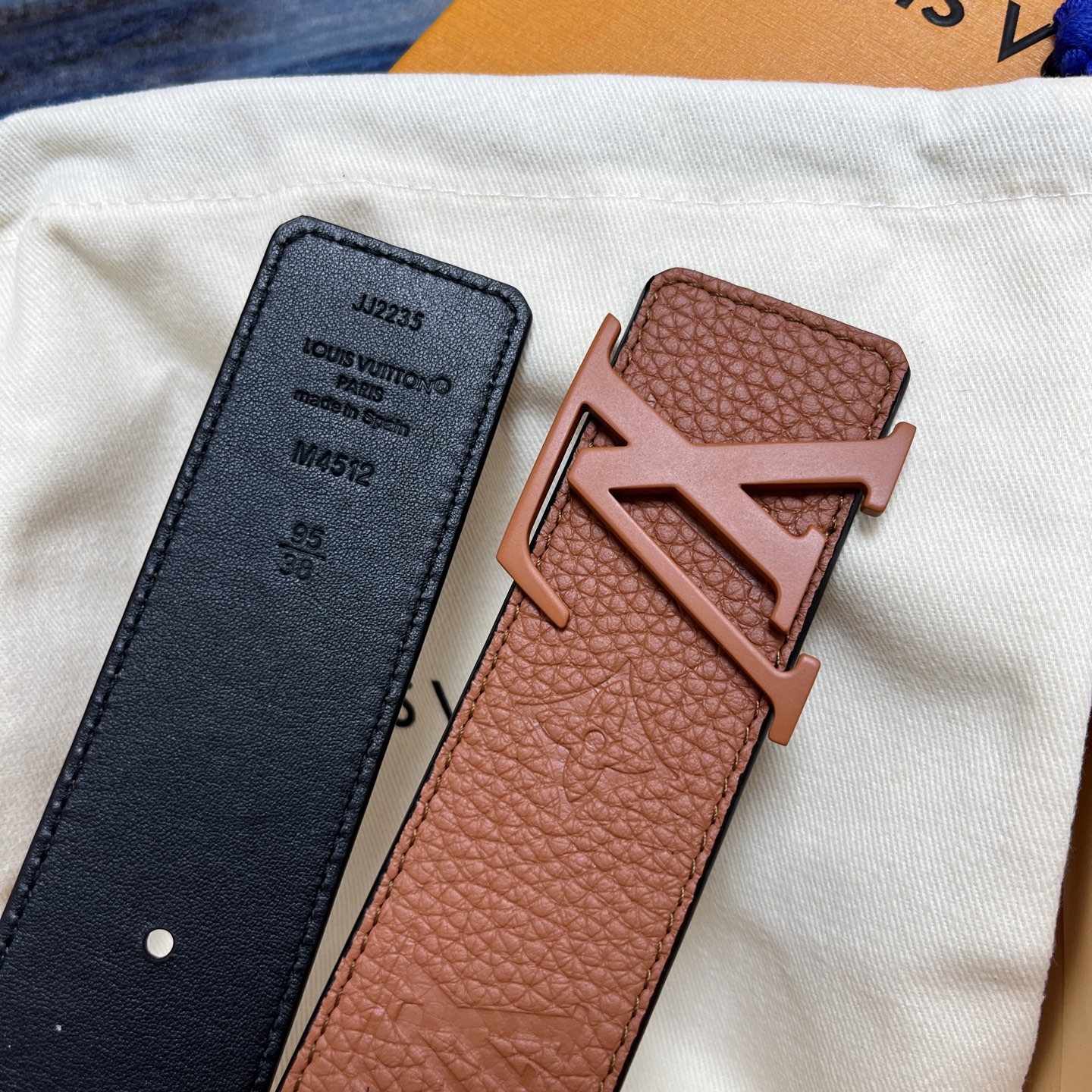 Louis Vuitton Initiales Taurillon Monogram 40mm leather jacket（M4512V）