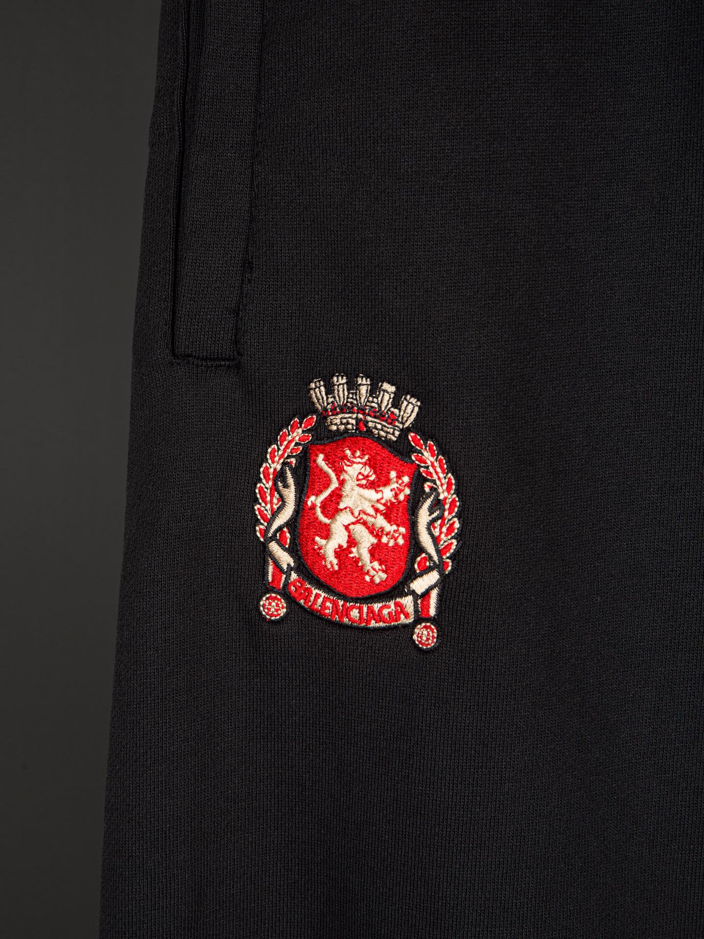 Balenciaga Soccer Baggy Sweatpants 'Black'（777708TPVW31070）